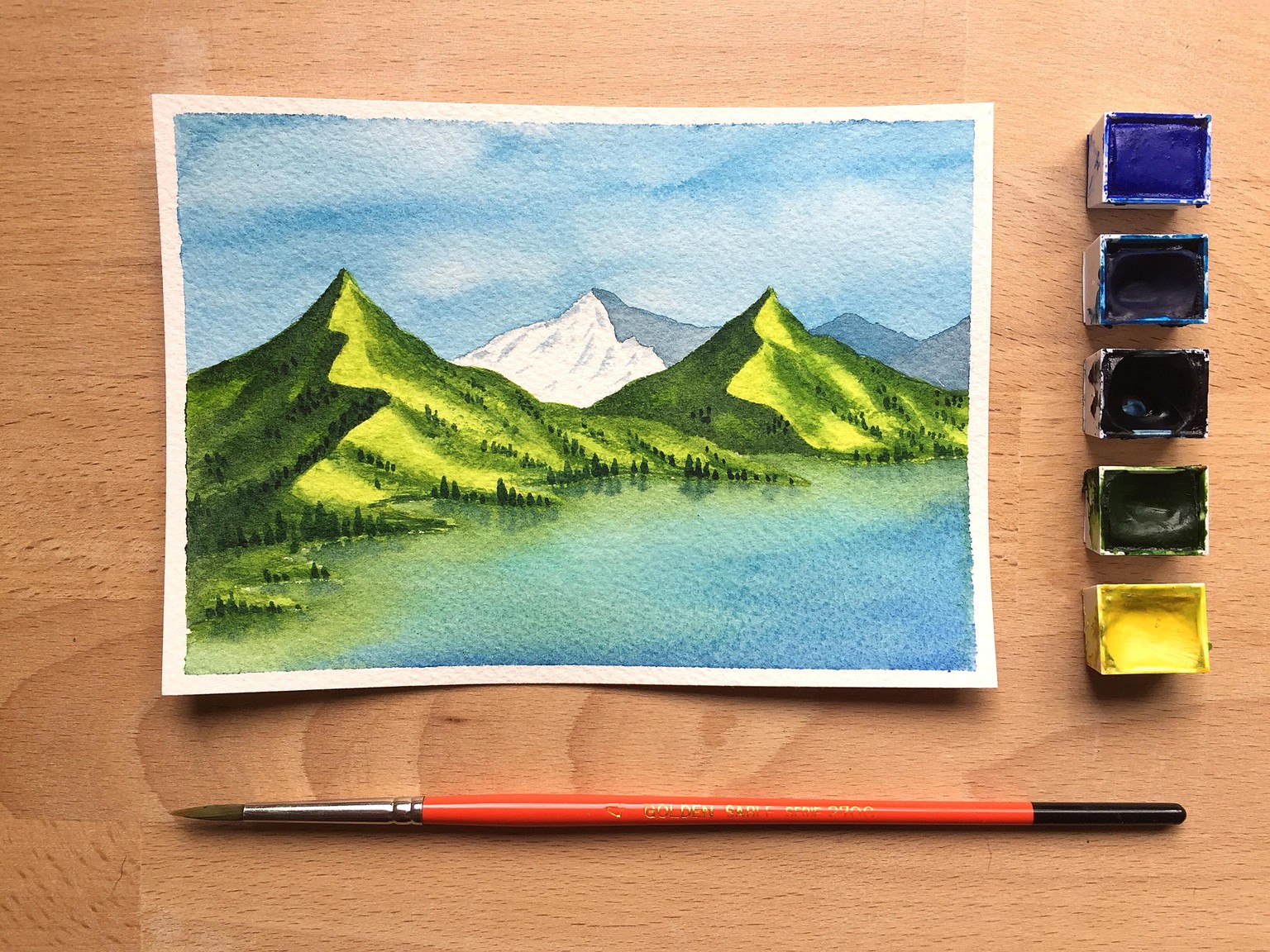 Watercolor Landscapes - image 3 - student project