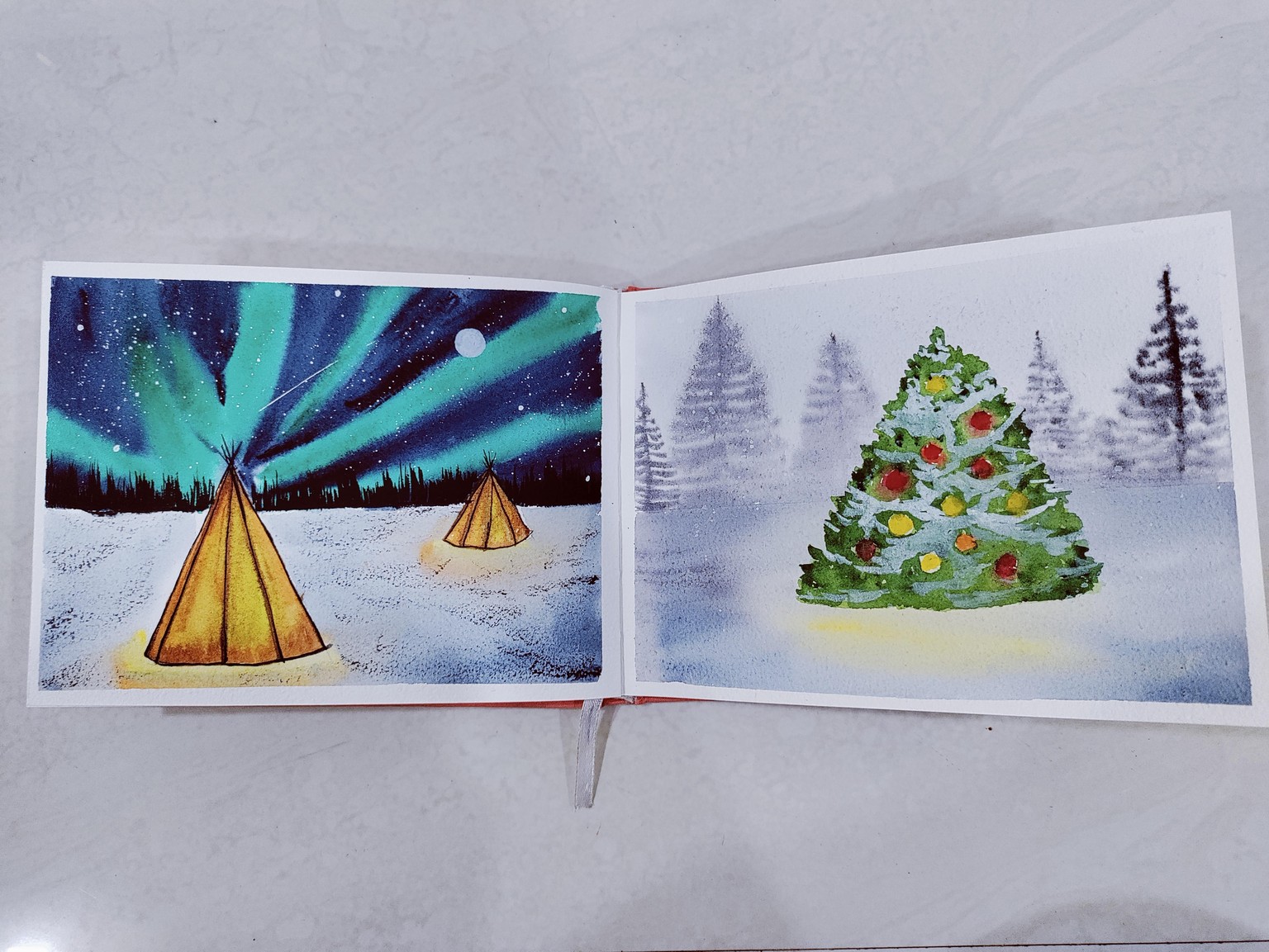 30 days watercolor challenge- winter landscapes and Christmas vibes - image 9 - student project
