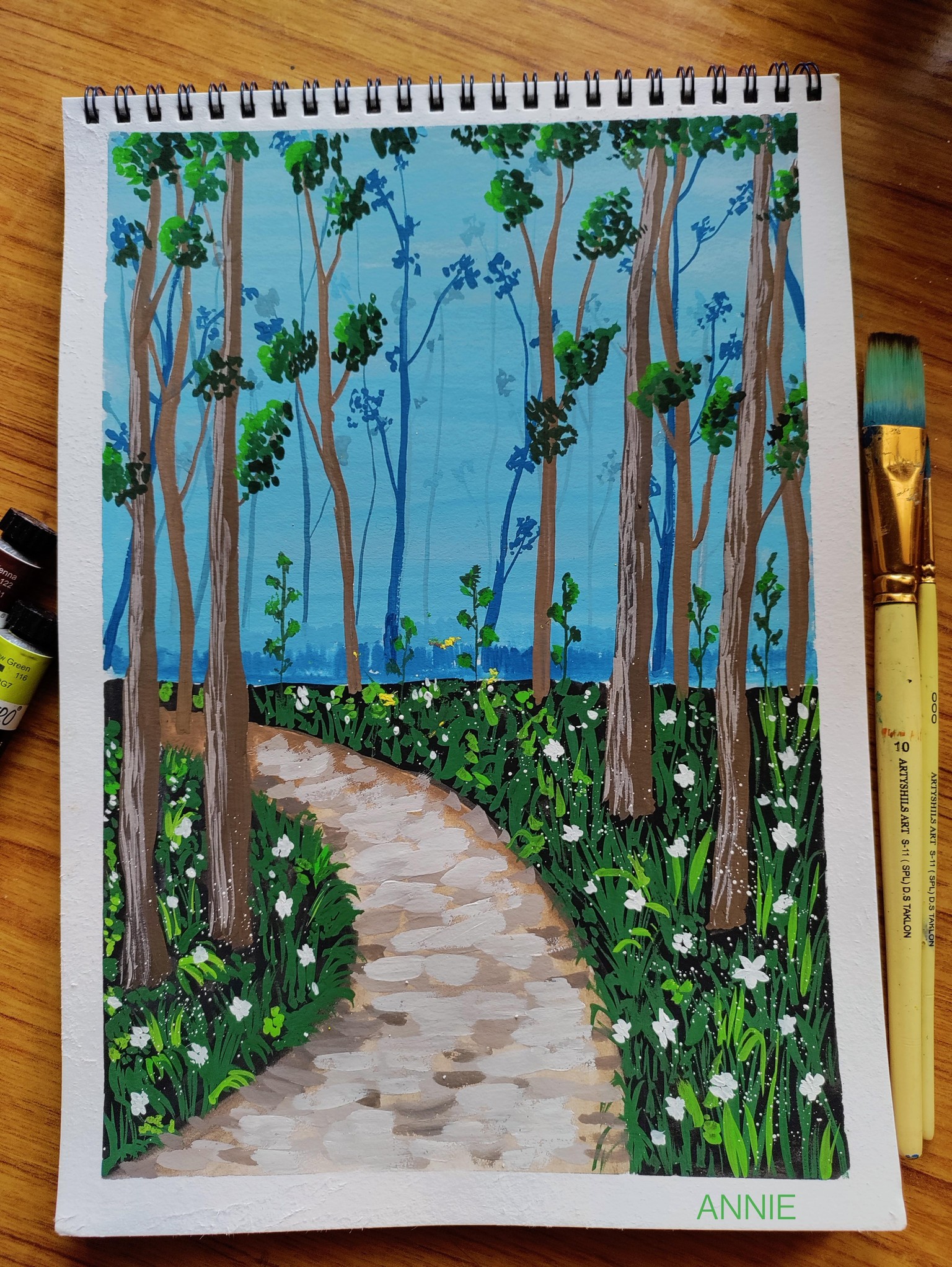 Gouache Forest - image 1 - student project
