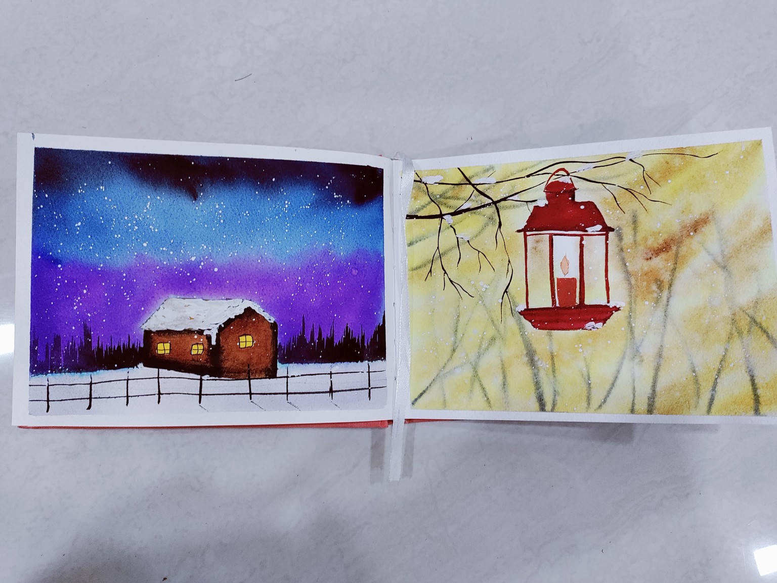 30 days watercolor challenge- winter landscapes and Christmas vibes - image 3 - student project
