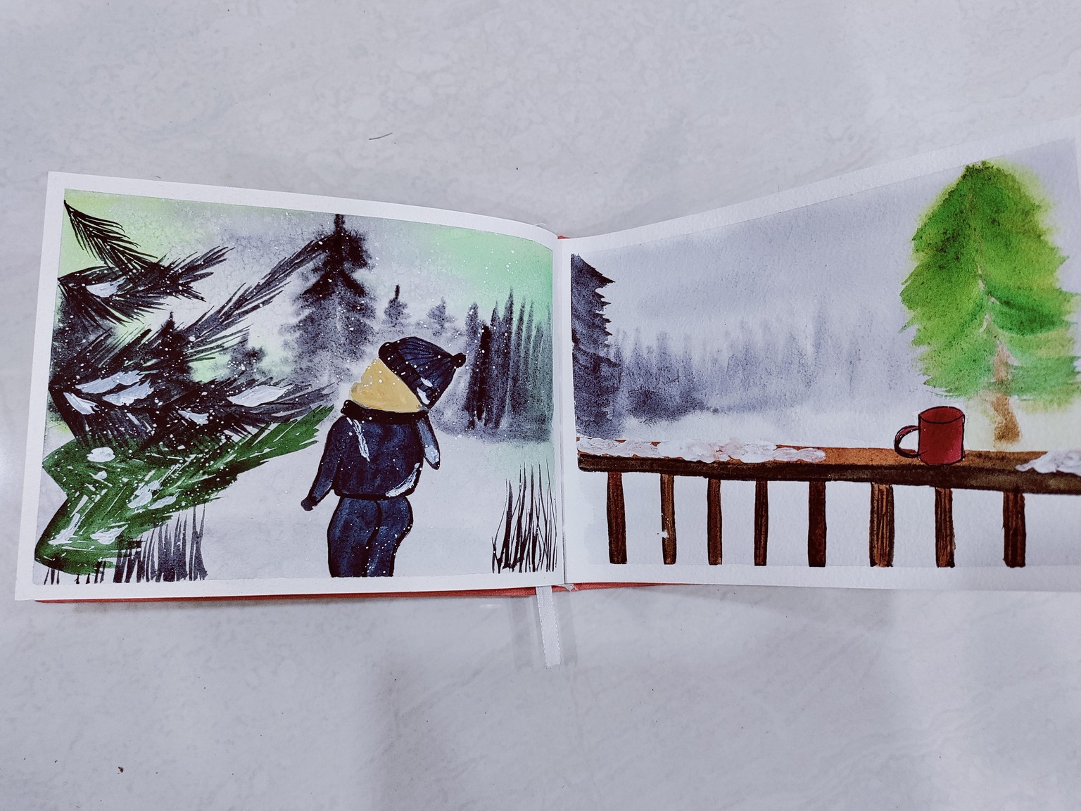 30 days watercolor challenge- winter landscapes and Christmas vibes - image 6 - student project
