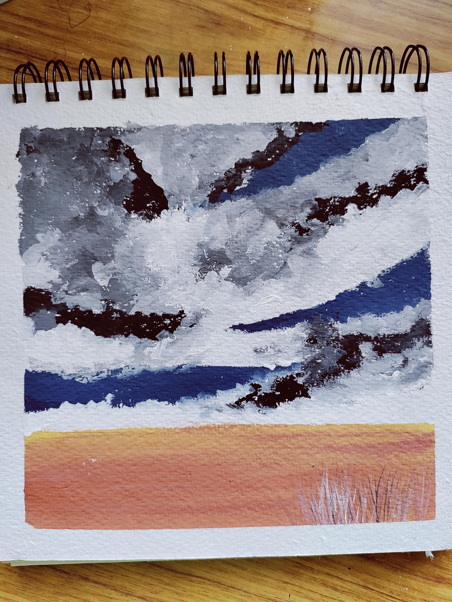 Gouache Skyscapes - image 4 - student project