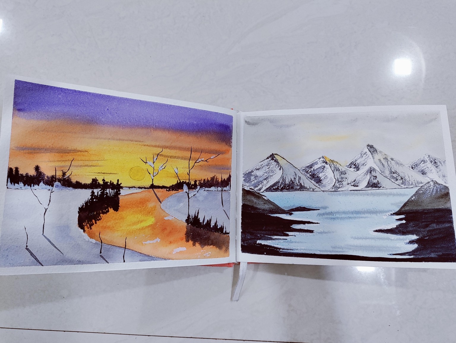 30 days watercolor challenge- winter landscapes and Christmas vibes - image 14 - student project