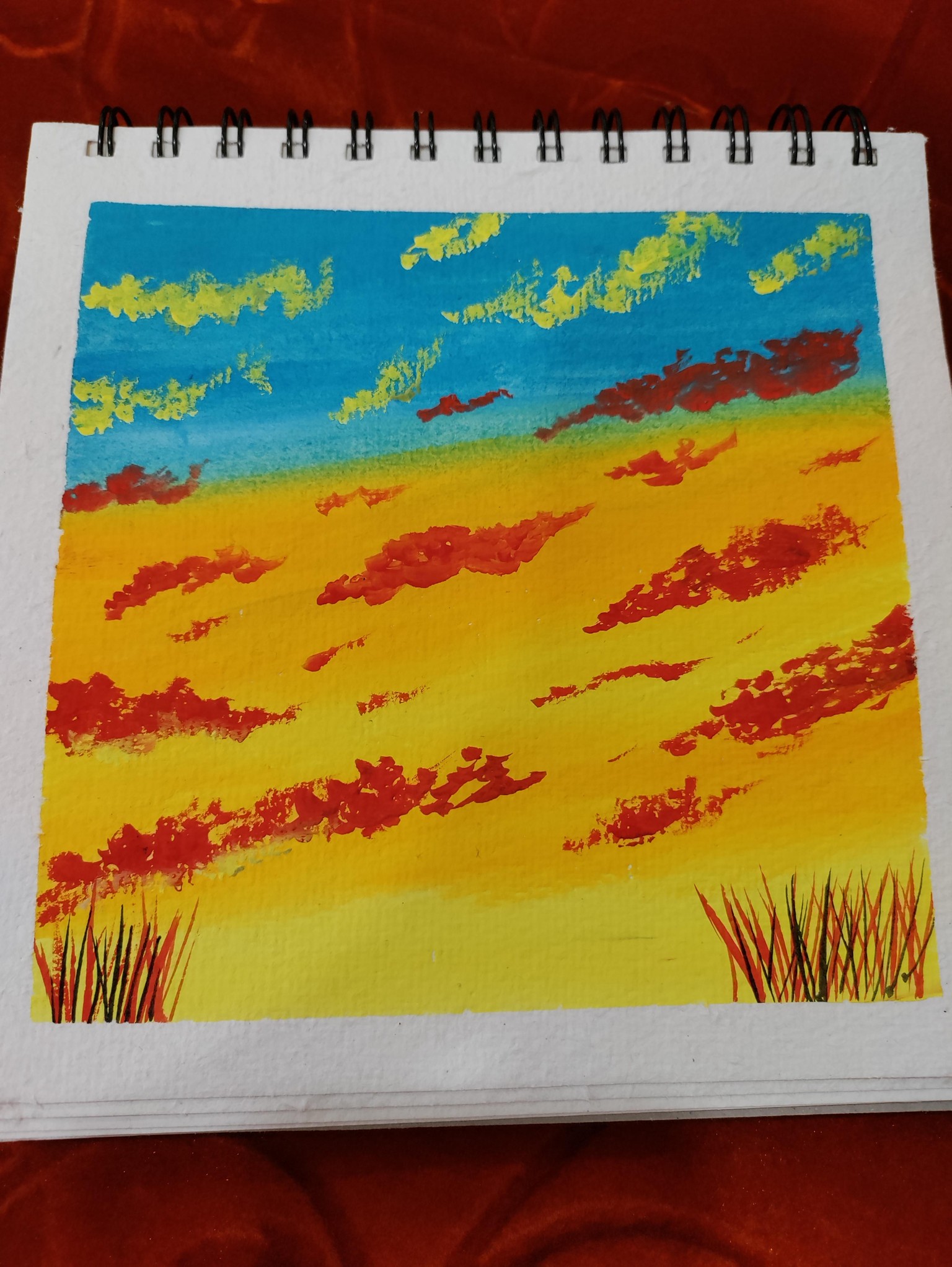 Gouache Skyscapes - image 6 - student project