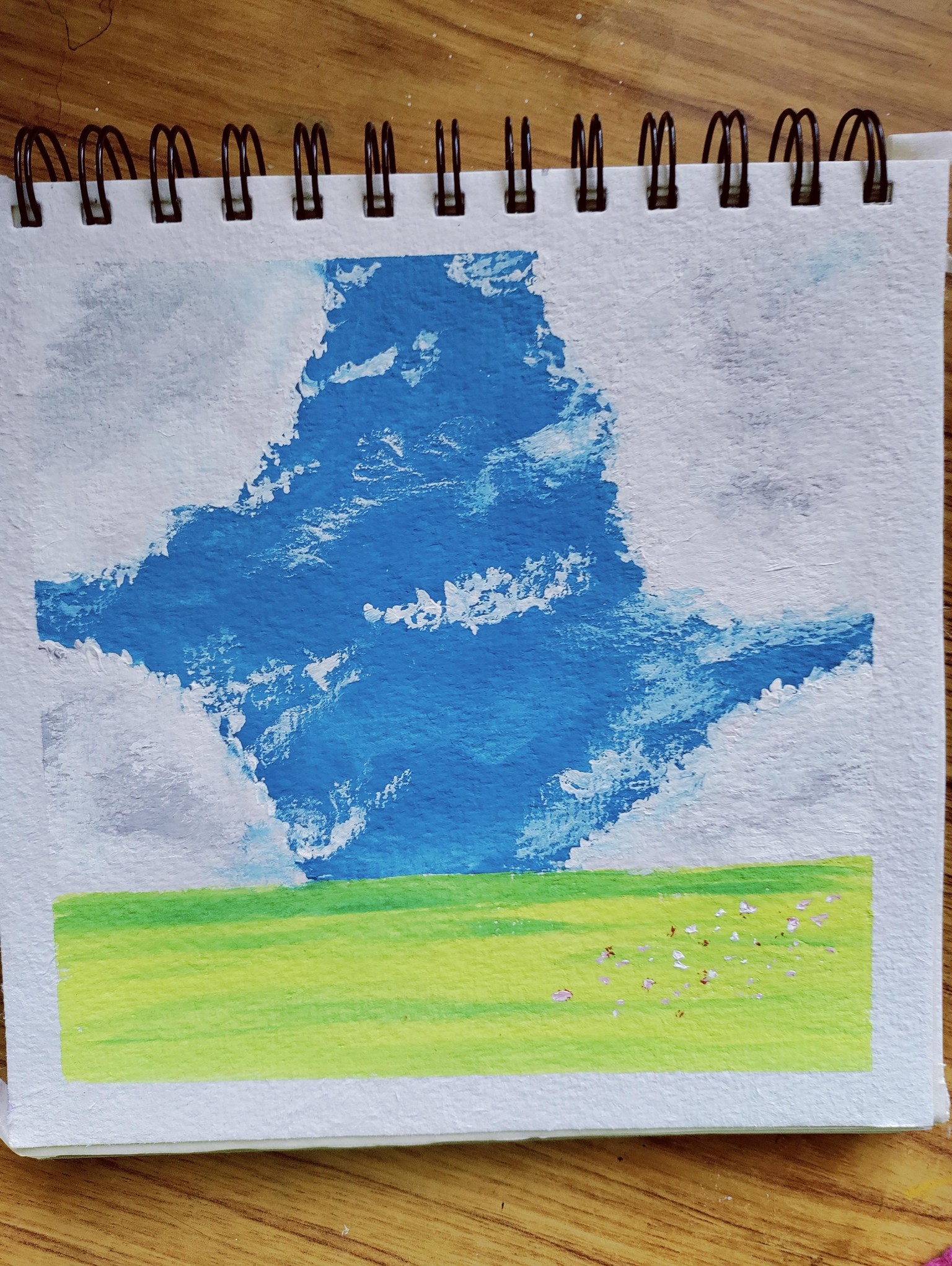 Gouache Skyscapes - image 3 - student project