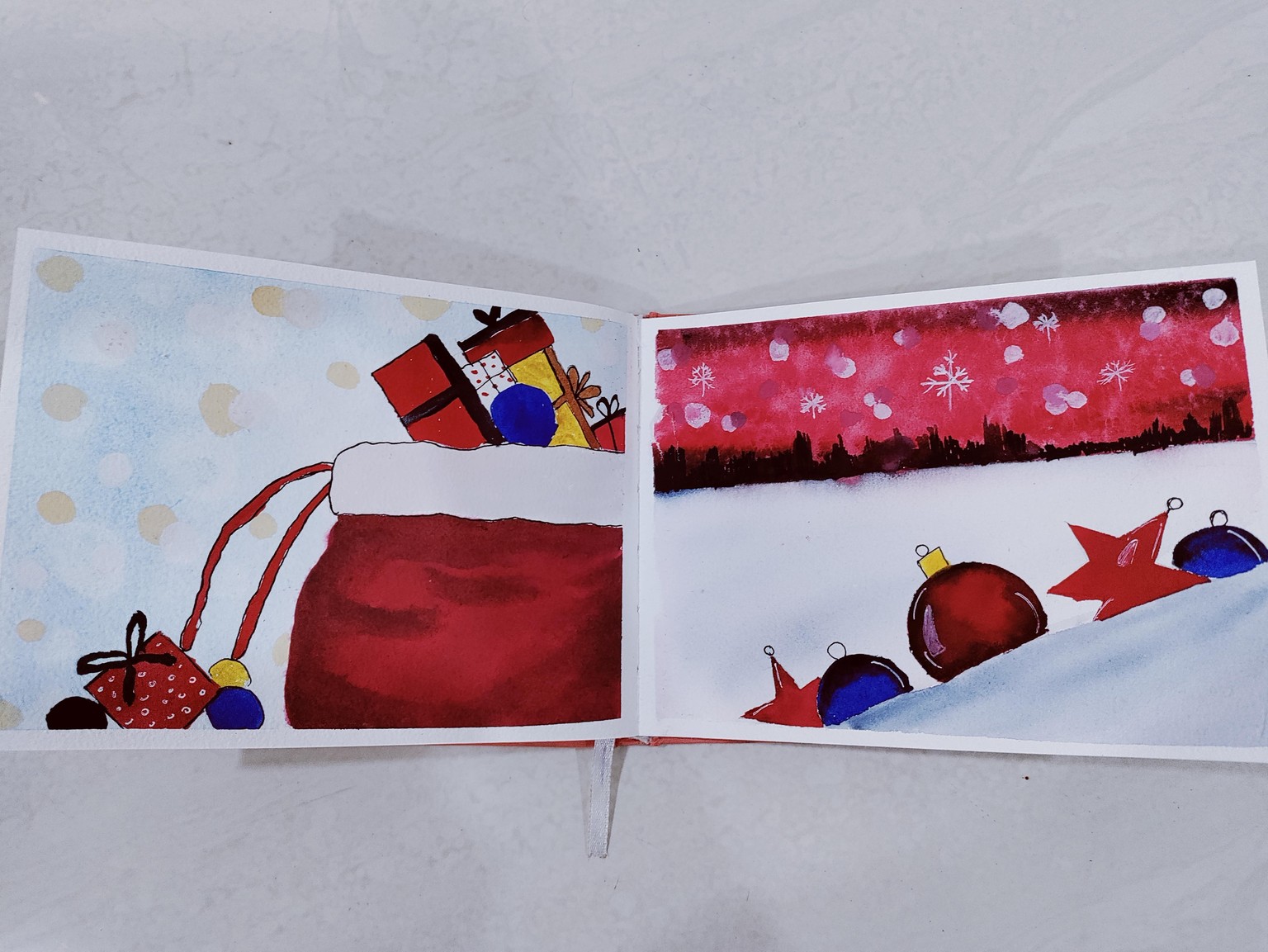 30 days watercolor challenge- winter landscapes and Christmas vibes - image 11 - student project
