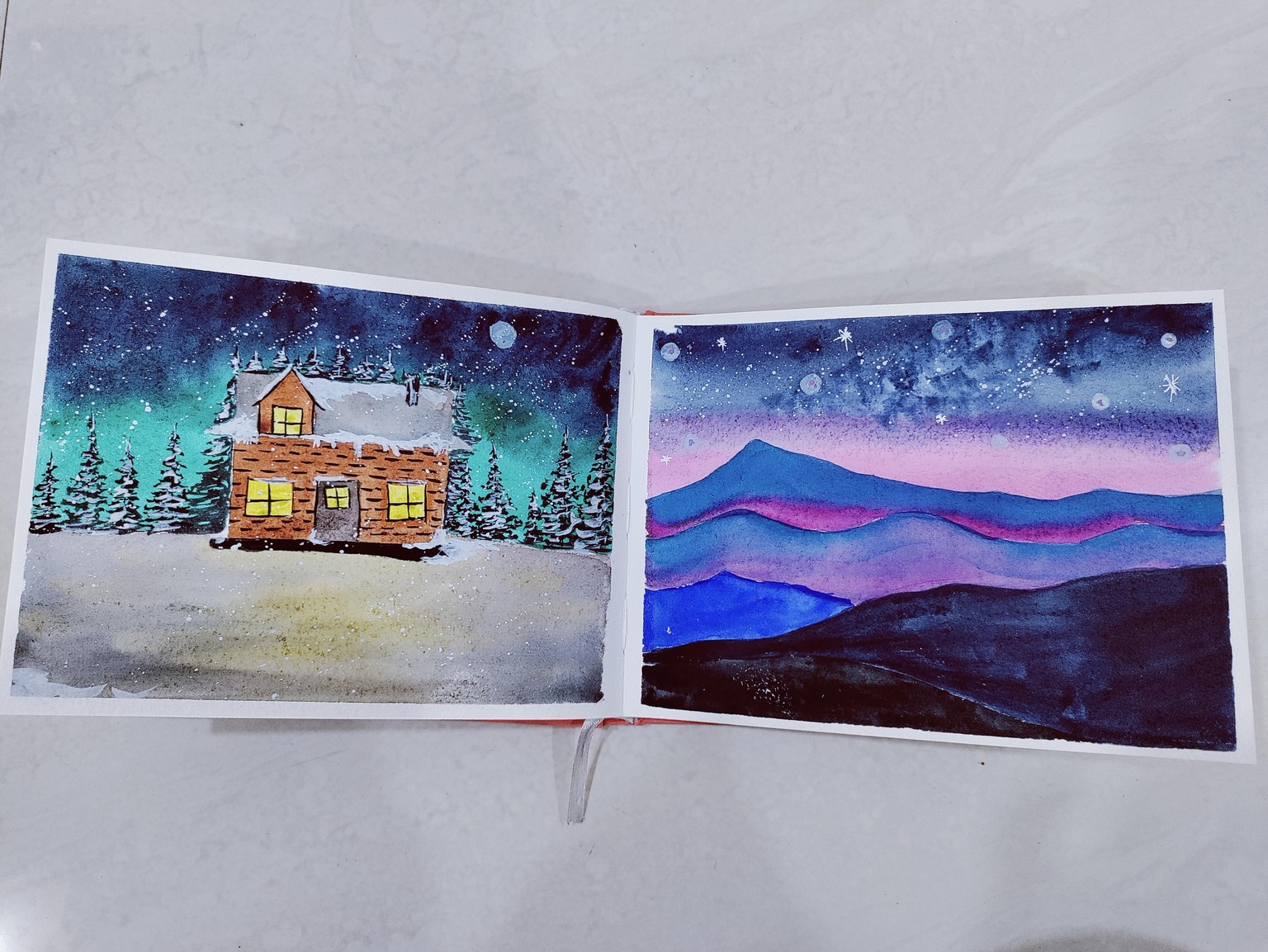 30 days watercolor challenge- winter landscapes and Christmas vibes - image 8 - student project