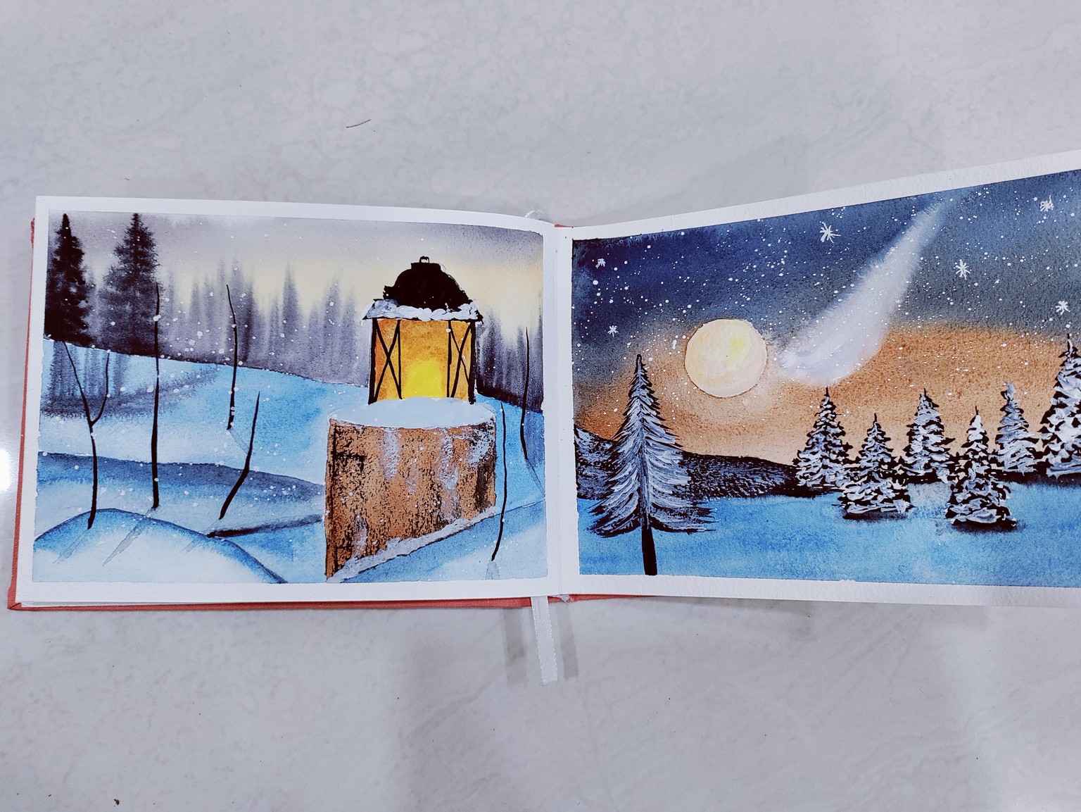 30 days watercolor challenge- winter landscapes and Christmas vibes - image 5 - student project