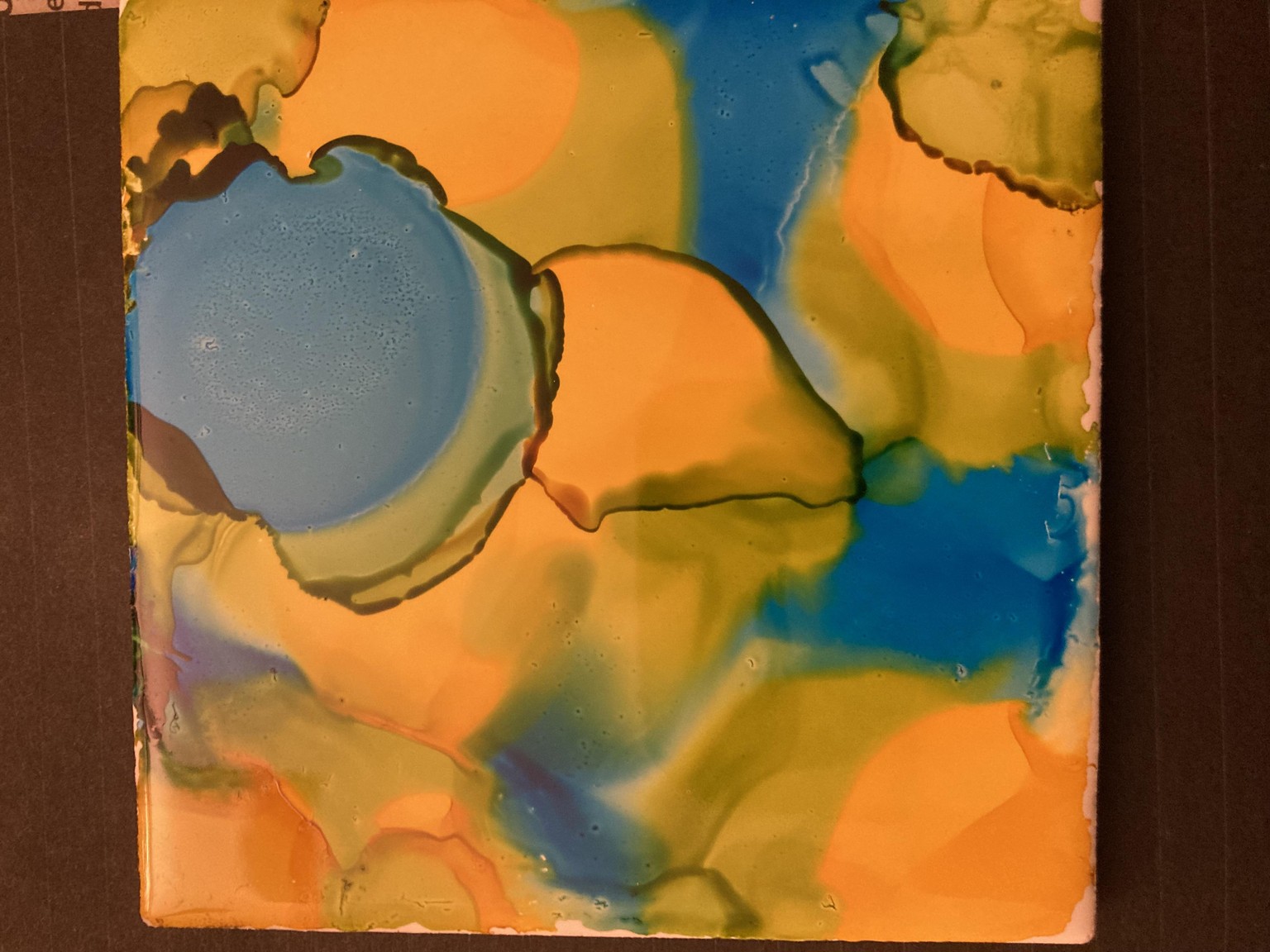 Alcohol ink tiles - image 2 - student project