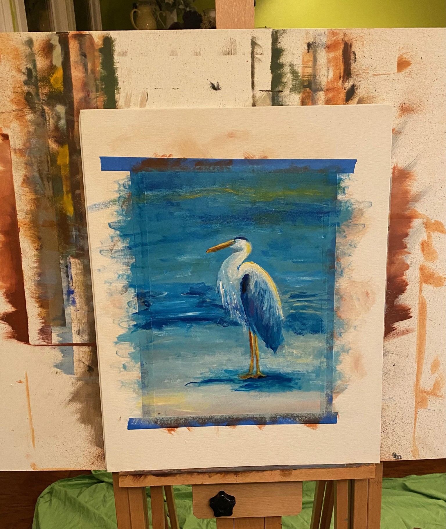 Blue Heron Acrylics - image 1 - student project