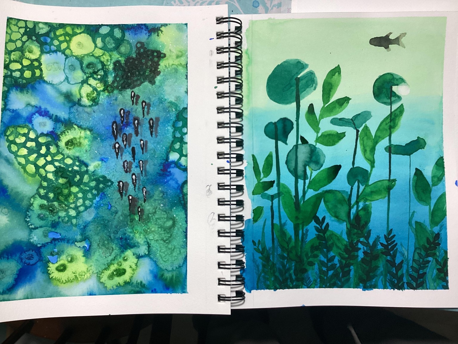 Watercolor sealife - image 1 - student project