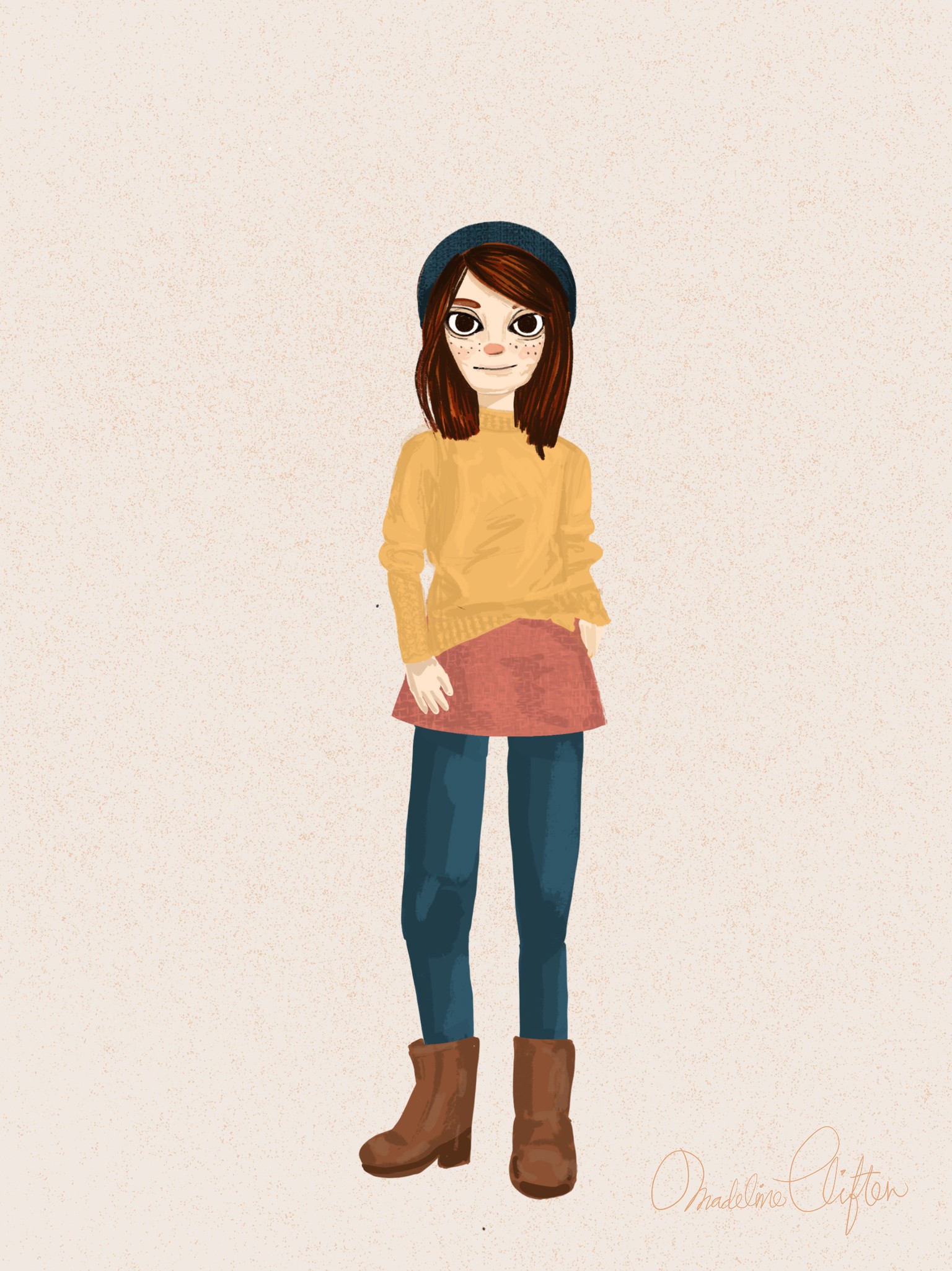 Character illustration and drawing exercises - image 3 - student project