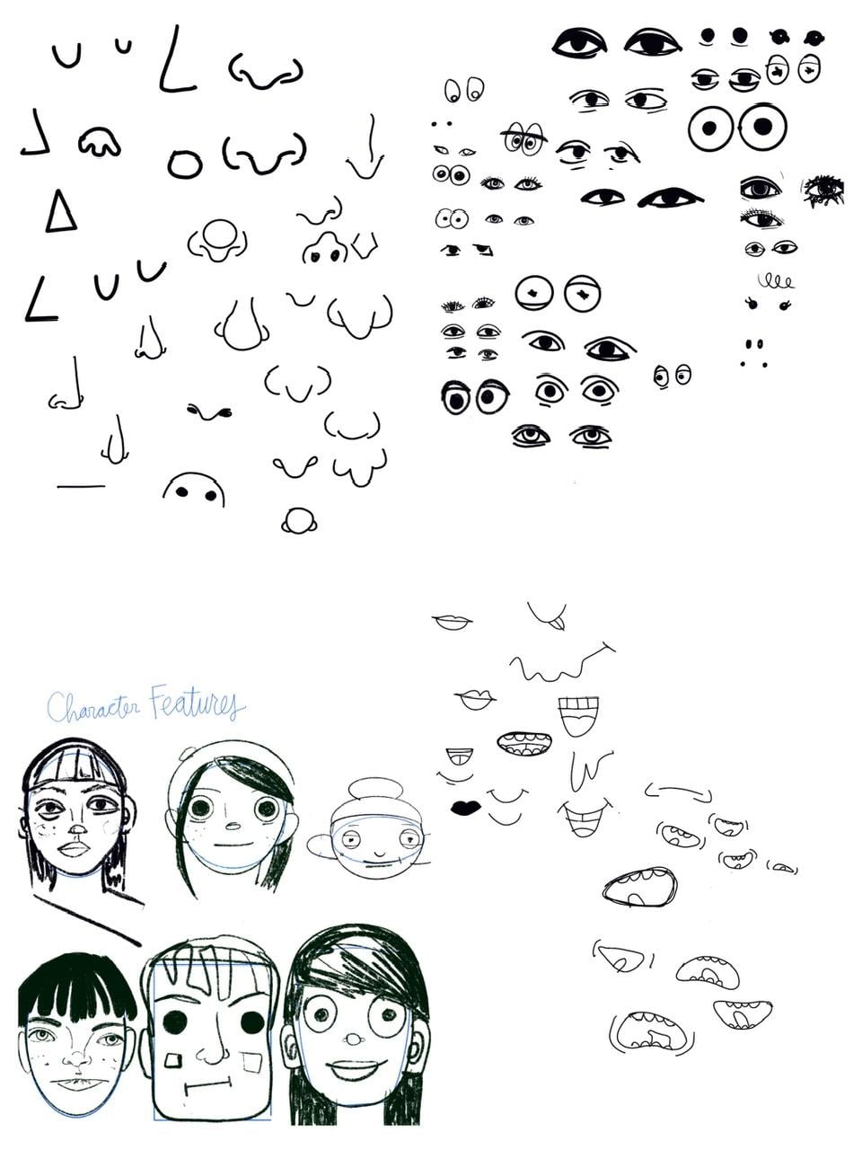 Character illustration and drawing exercises - image 1 - student project