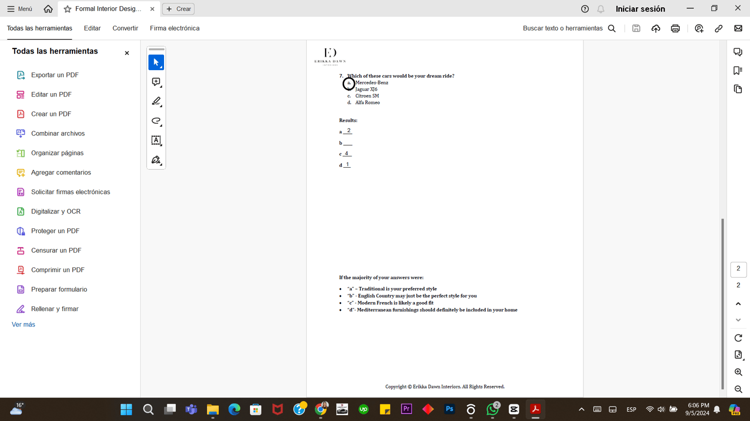 Quiz Formal Style - image 1 - student project