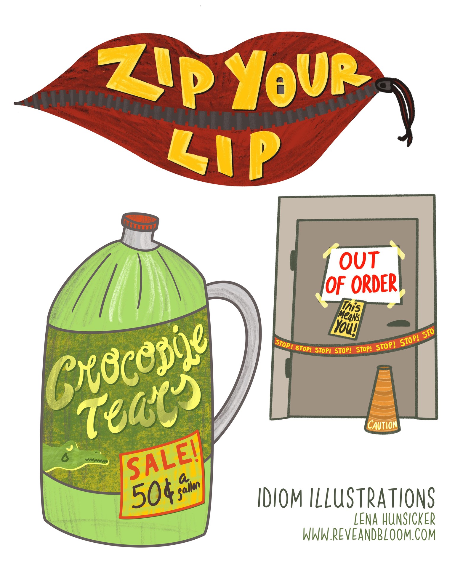 Zip your lip, crocodile tears, and out of order! - image 1 - student project