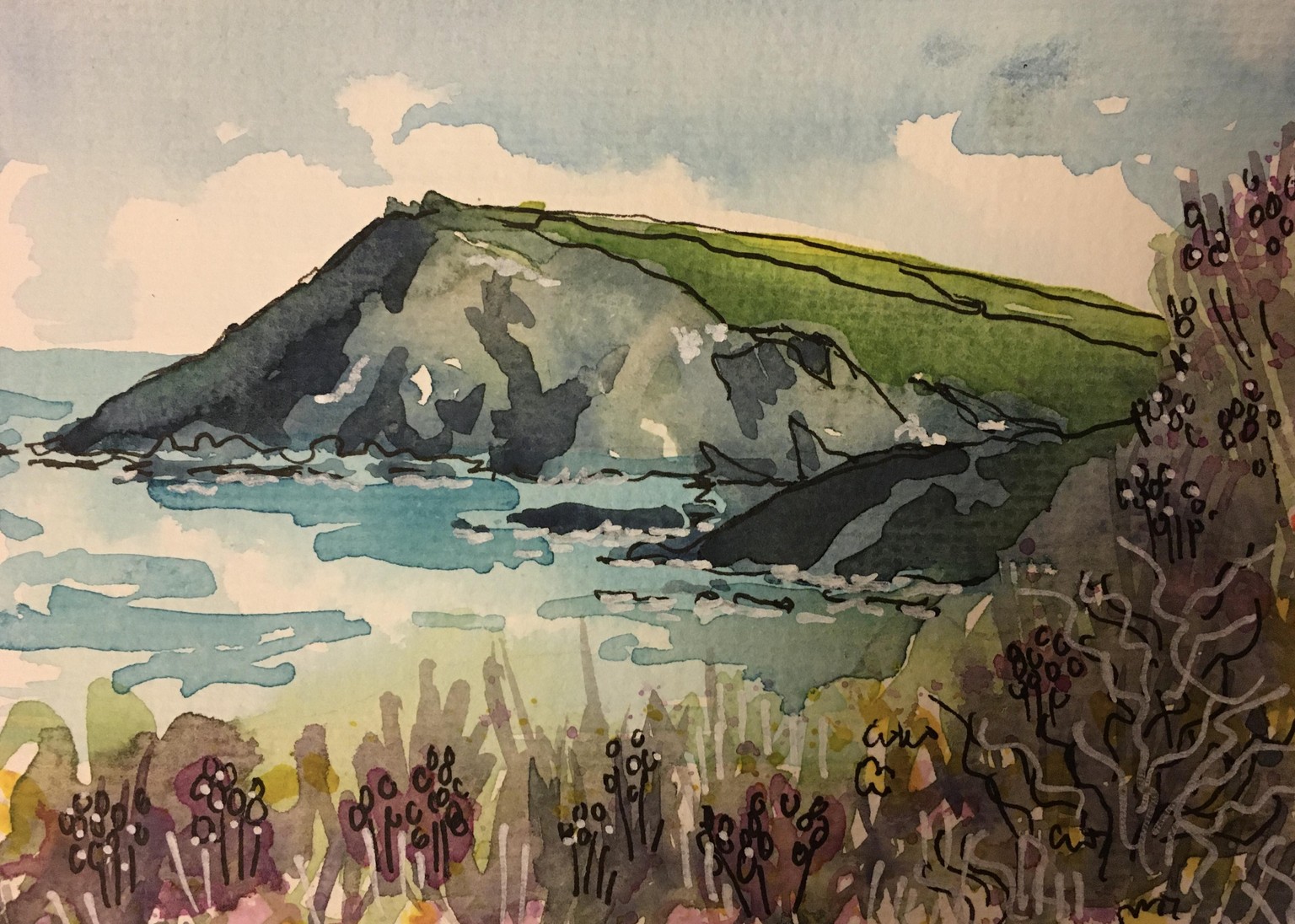 Watercolour Landscape - image 1 - student project