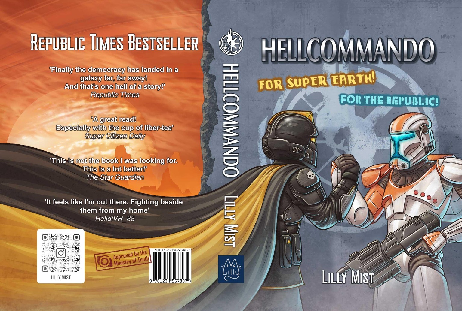 Hellcommando book cover design - image 1 - student project