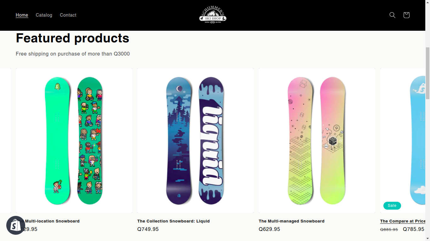Ski shop - image 1 - student project