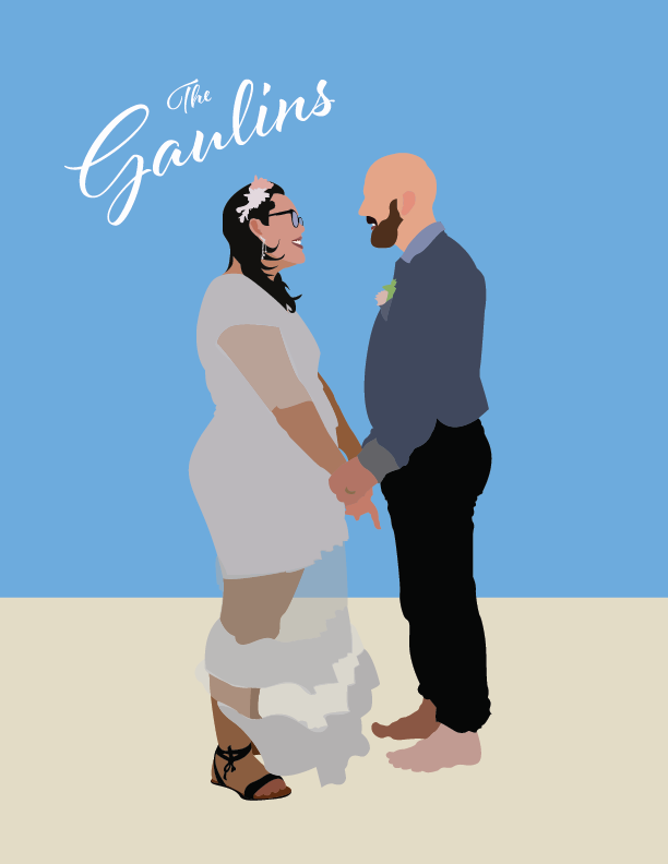 Illustrated Wedding Photo - image 1 - student project
