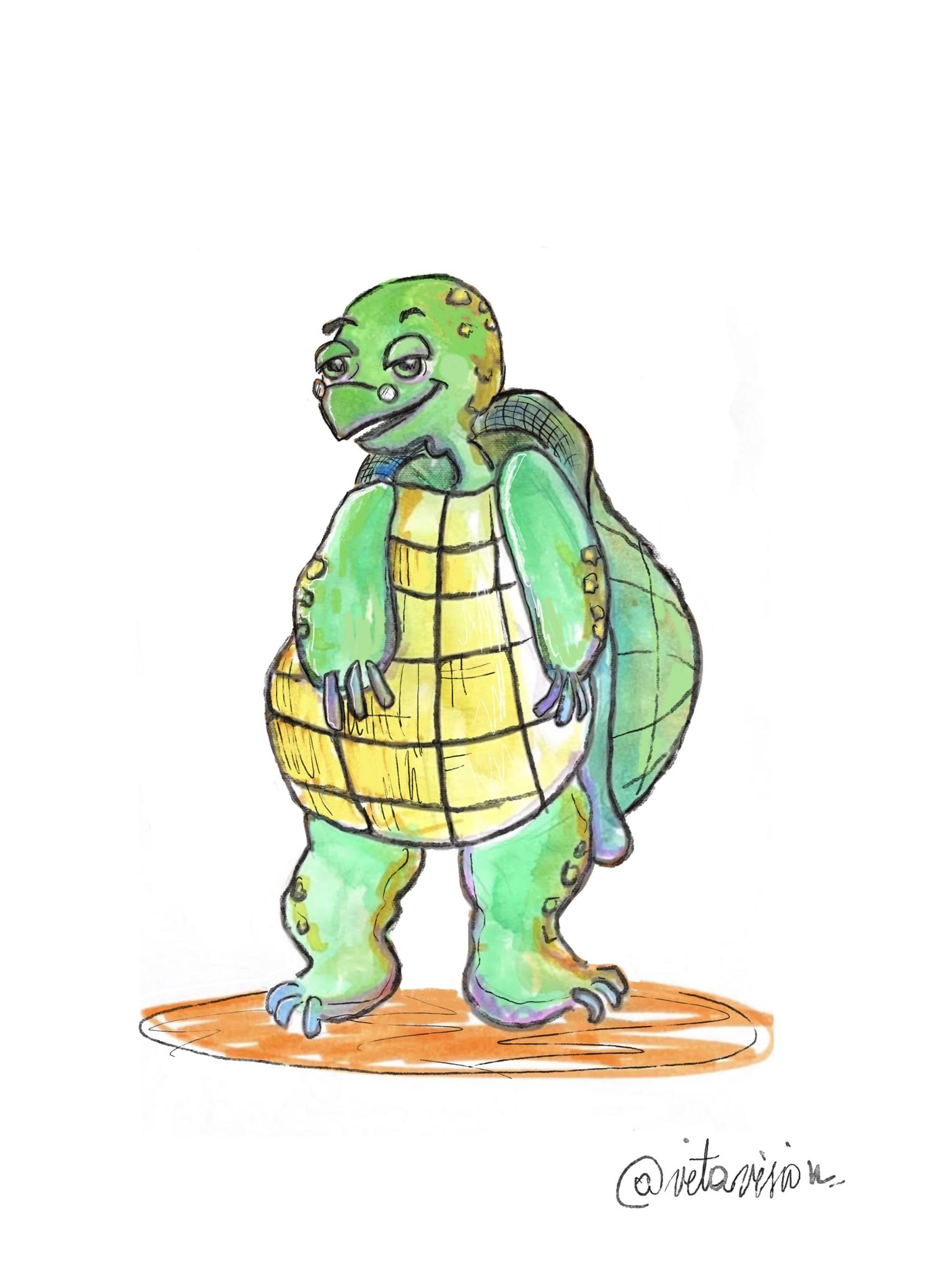 Mixed media, character design - image 2 - student project