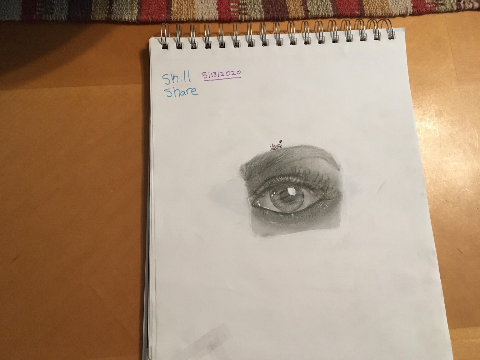 Realistic eye drawing - image 1 - student project