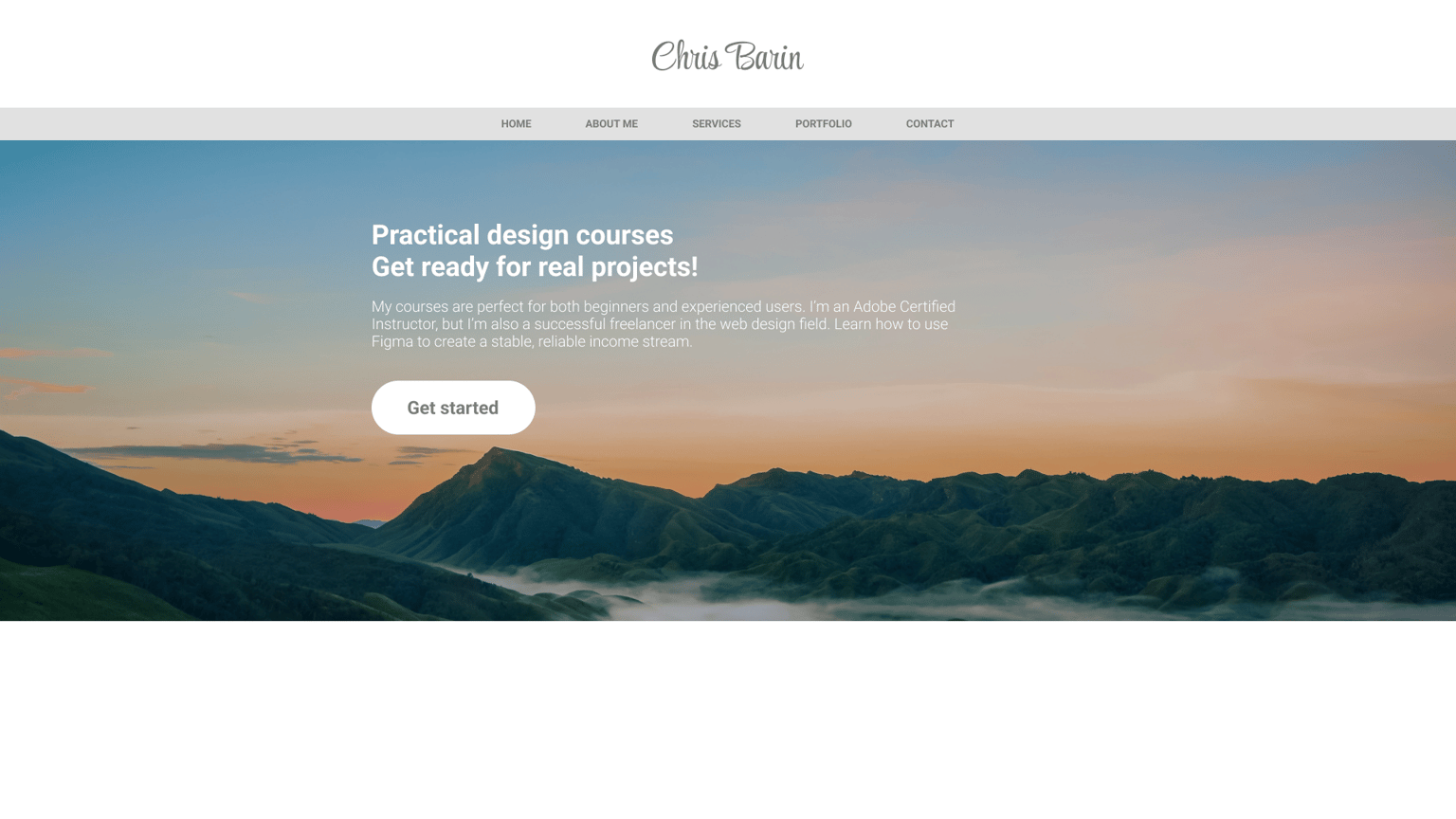 Mini Website - image 1 - student project