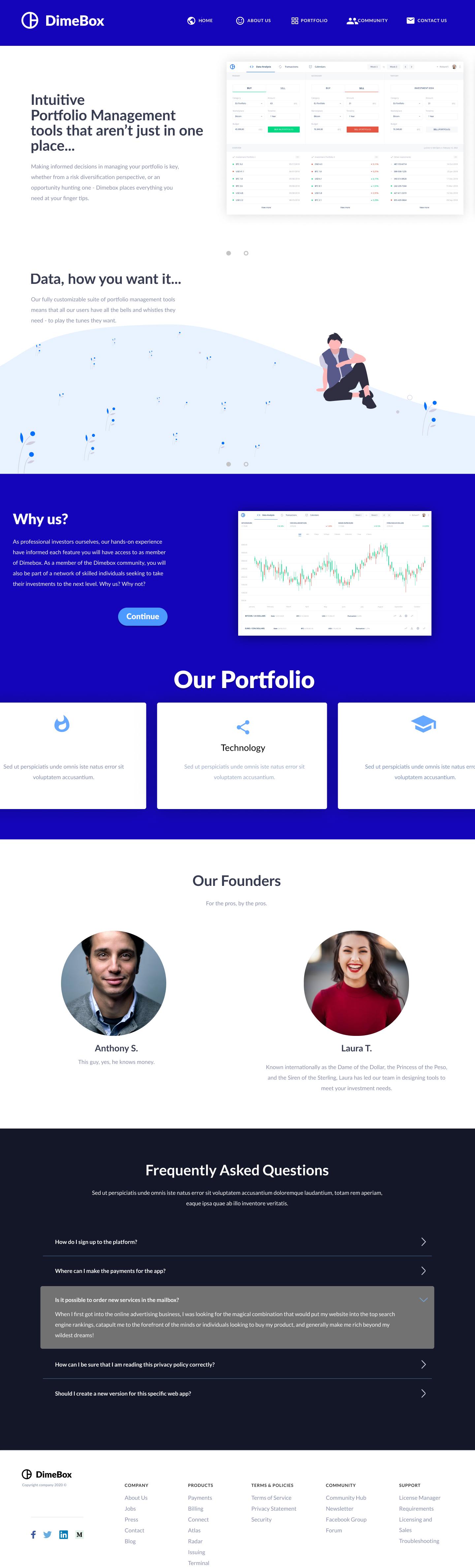 DimeBox - Updated Website Look - image 1 - student project