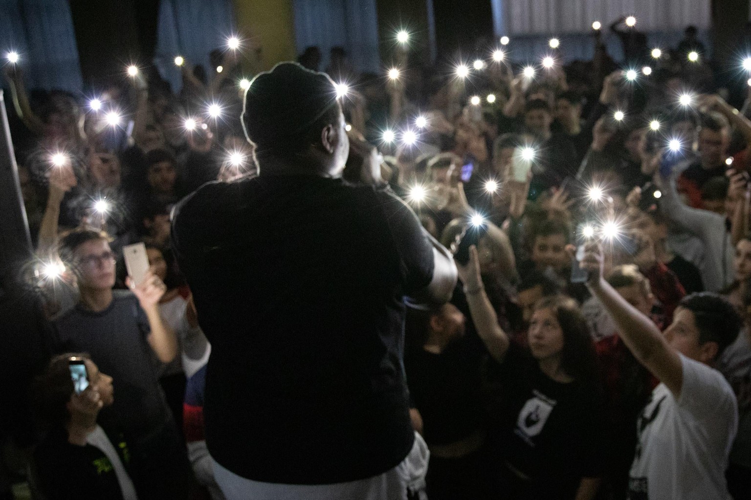 Want to make the singer sharp and the phone lights look cool - image 1 - student project