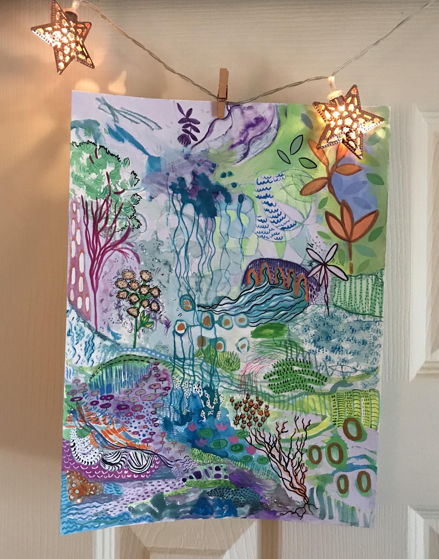 Garden with Waterfall & Rainy River - image 1 - student project