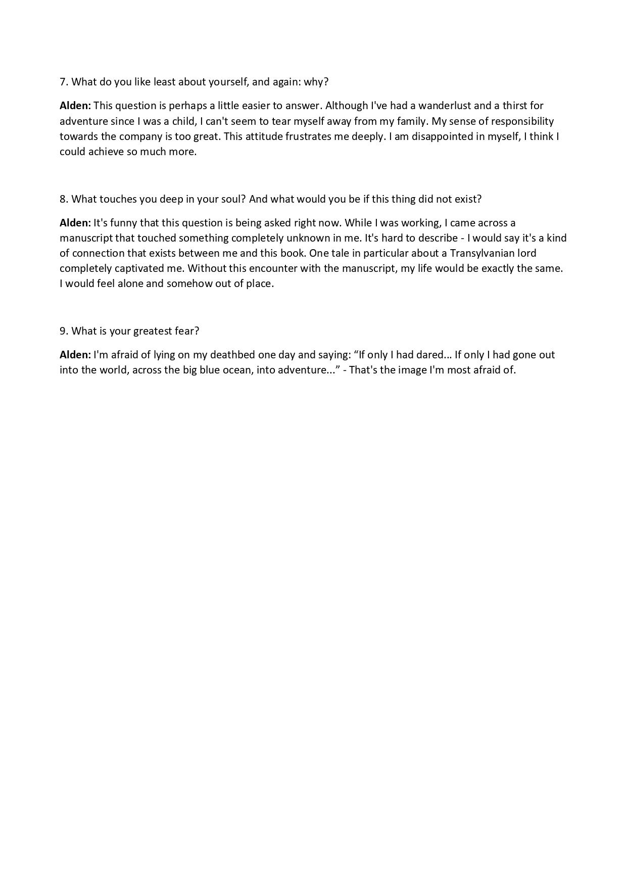 Character Brief & Interview - Alden Bronwyck - image 4 - student project