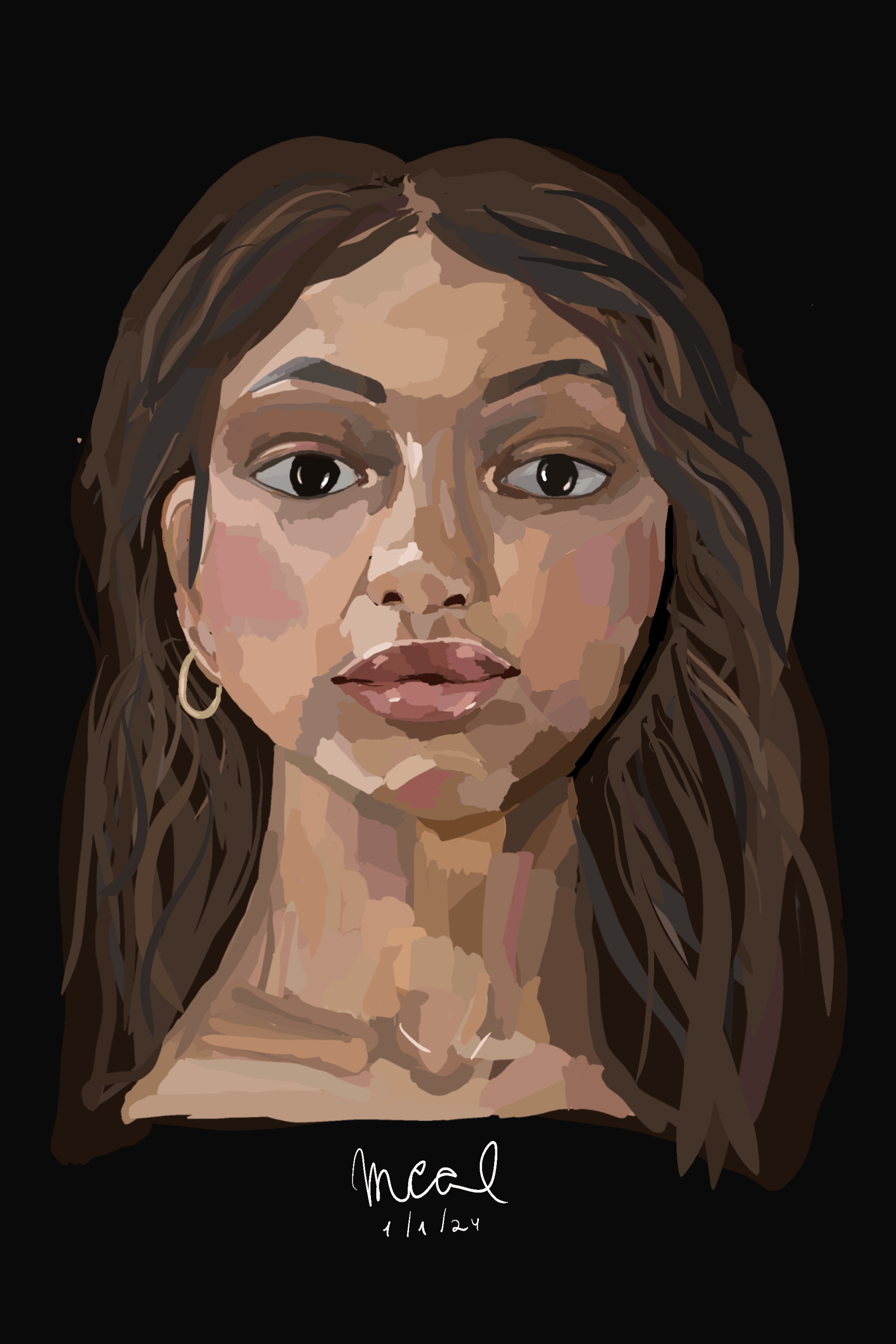 Girl illustration - image 1 - student project