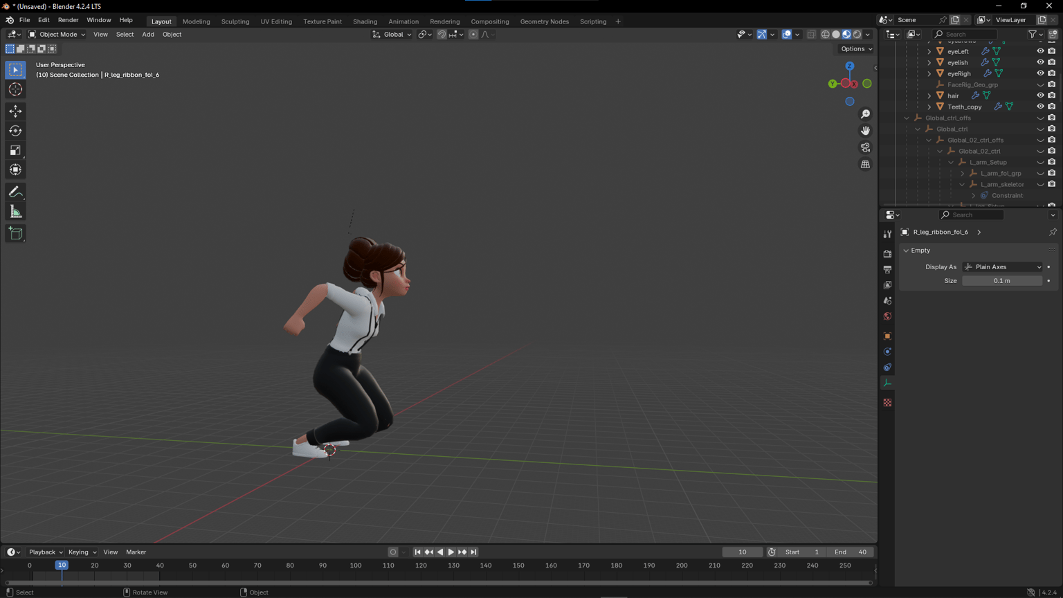 Exporting Maya Animations to Blender - image 3 - student project