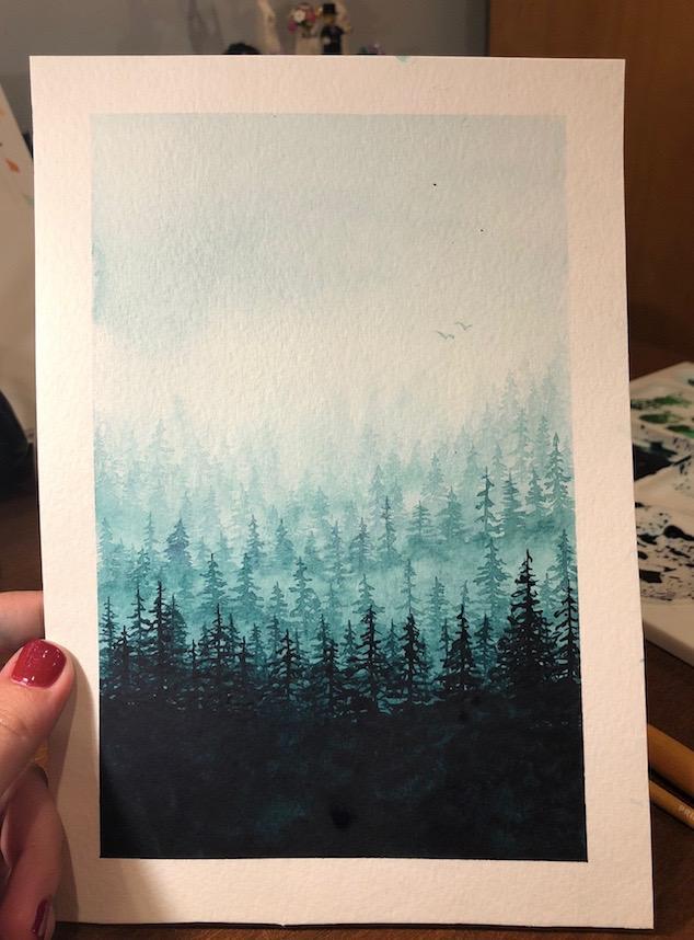 Watercolor Forest - image 1 - student project