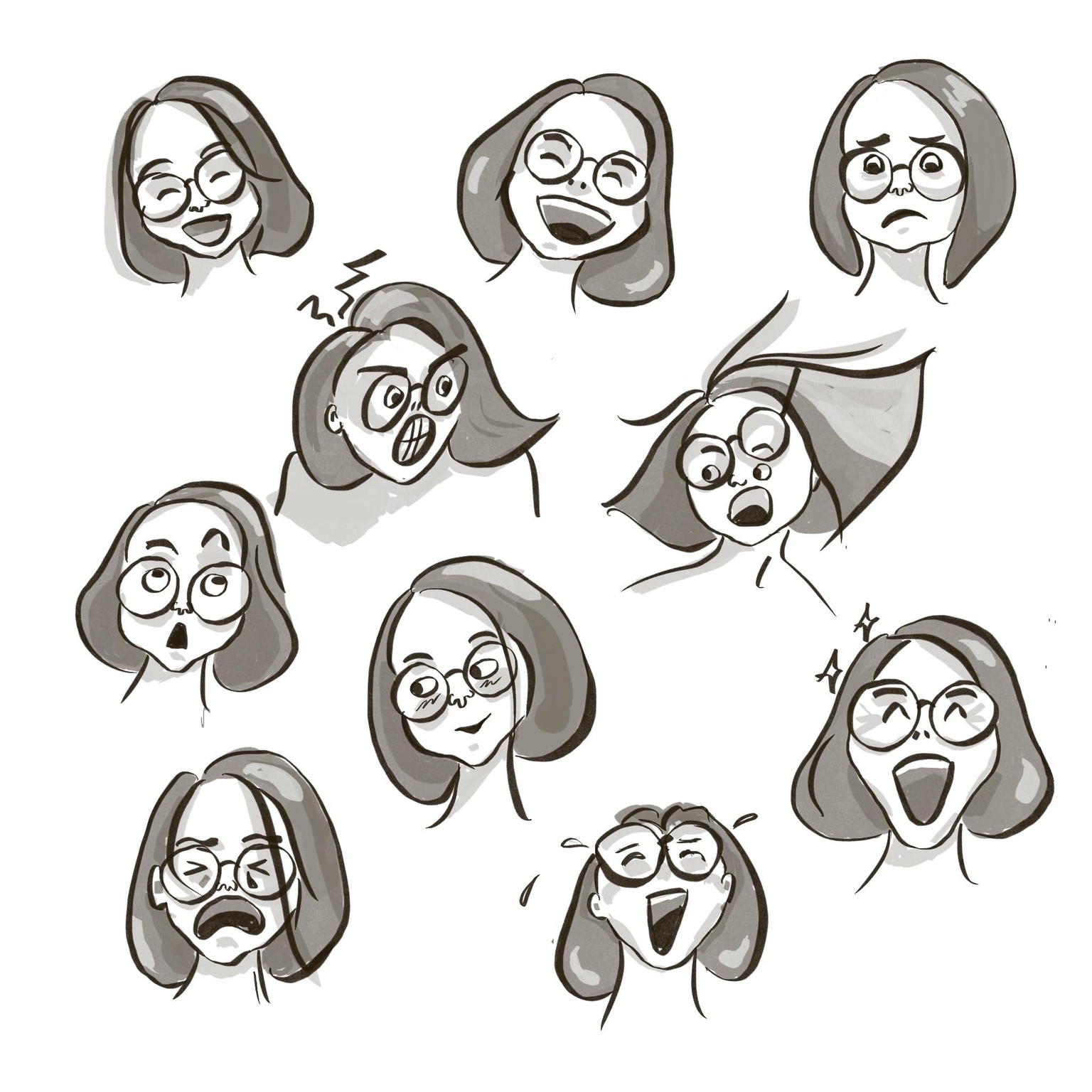 Expression sheet - image 2 - student project