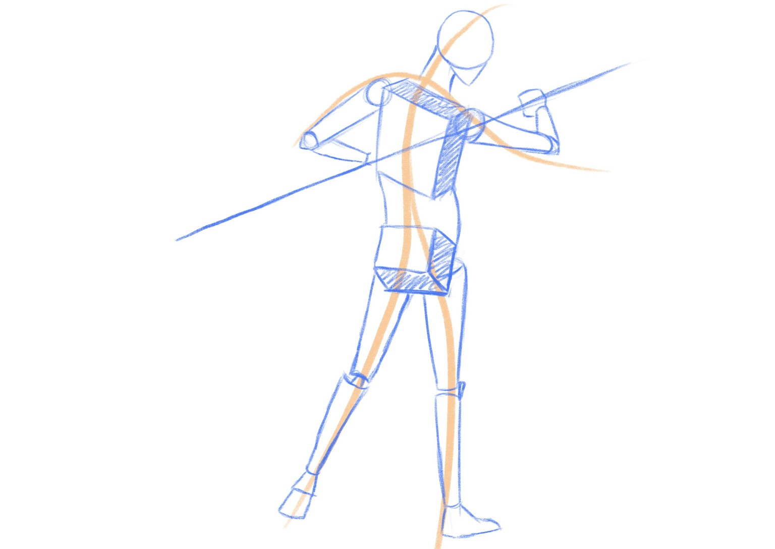 Joely H - 3D figure drawing practice - image 2 - student project