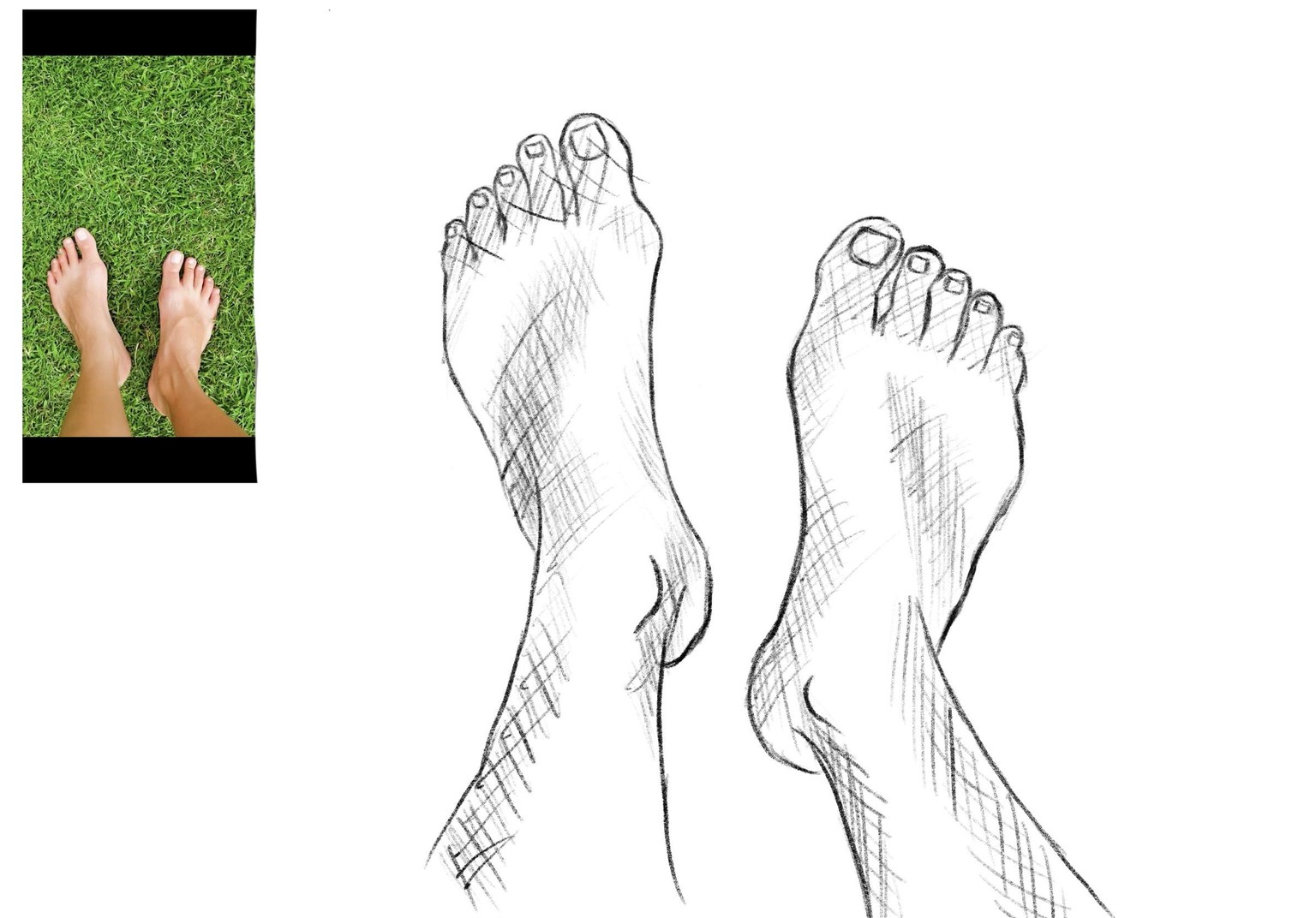 Joely H - Feet drawing practice - image 4 - student project