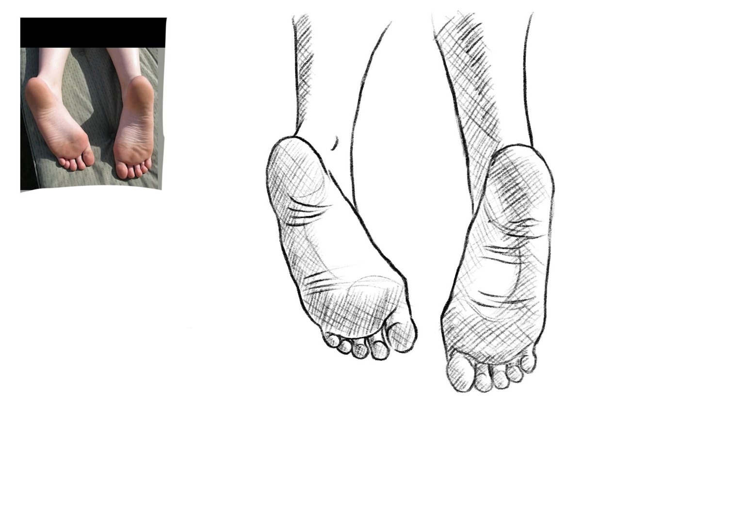 Joely H - Feet drawing practice - image 3 - student project