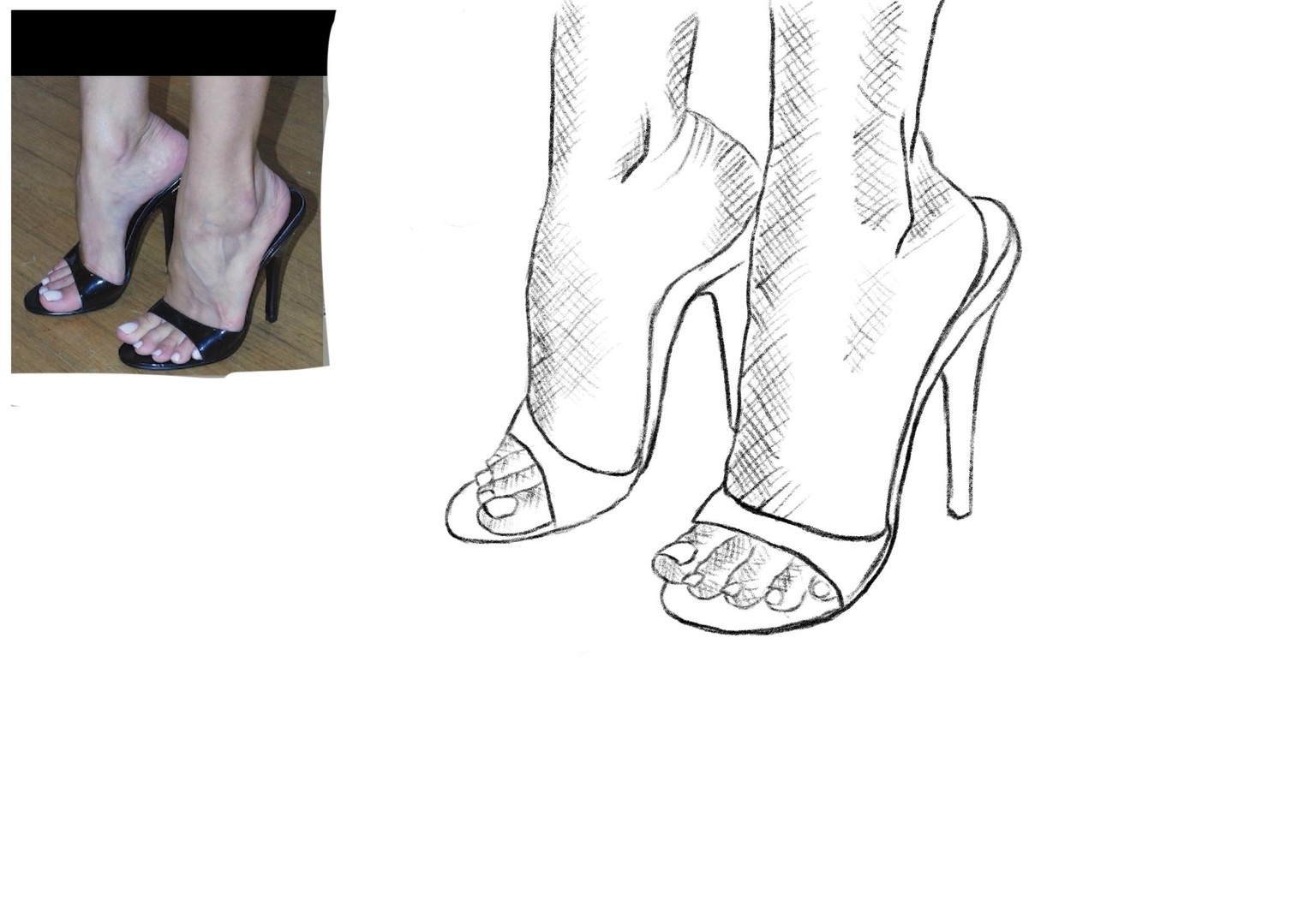Joely H - Feet drawing practice - image 1 - student project