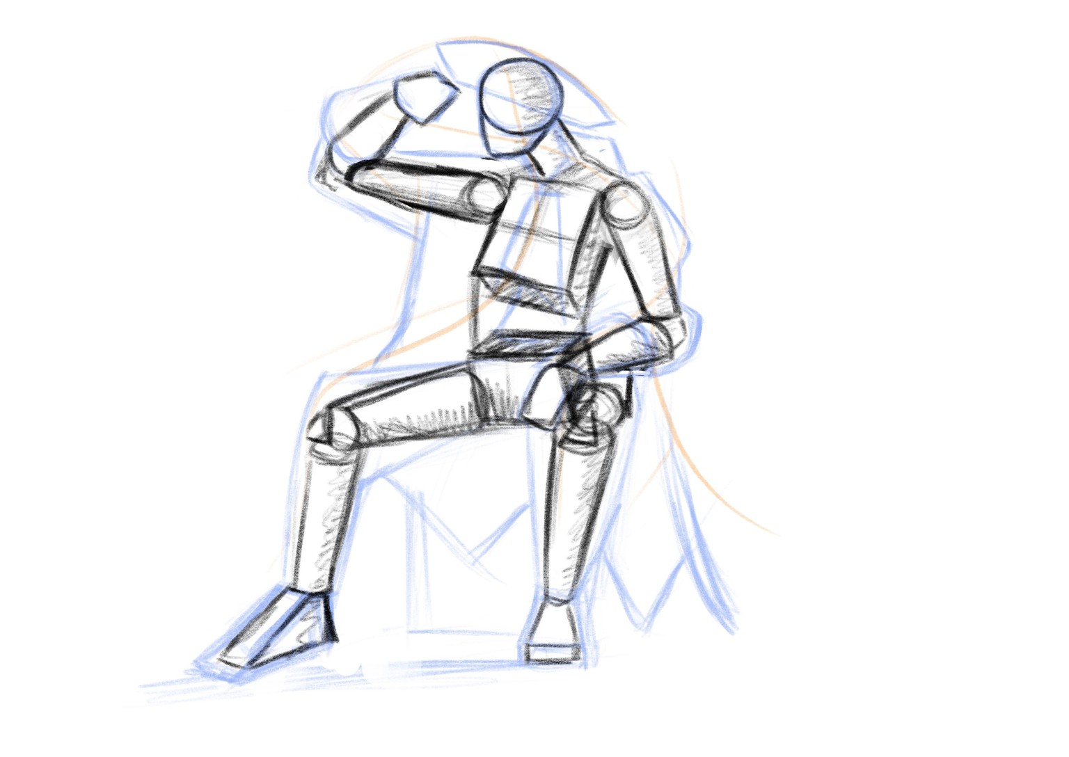 Joely H - 3D figure drawing practice - image 1 - student project