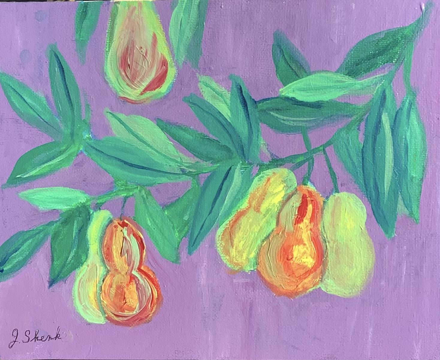 Pears in acrylic - image 1 - student project