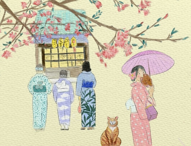 Watercolor in Japanese Style - image 1 - student project