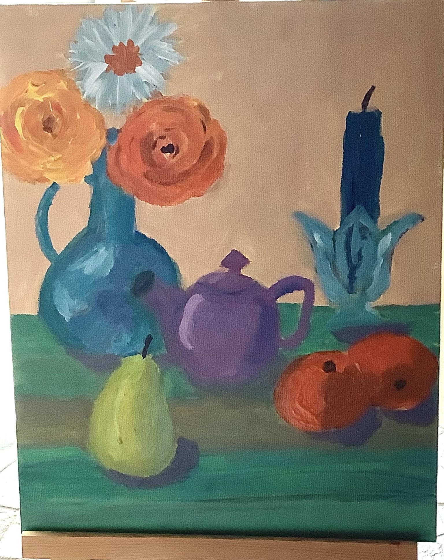 Still life.  Liquitex Bio based acrylic (50% plant based) My own composition. - image 1 - student project