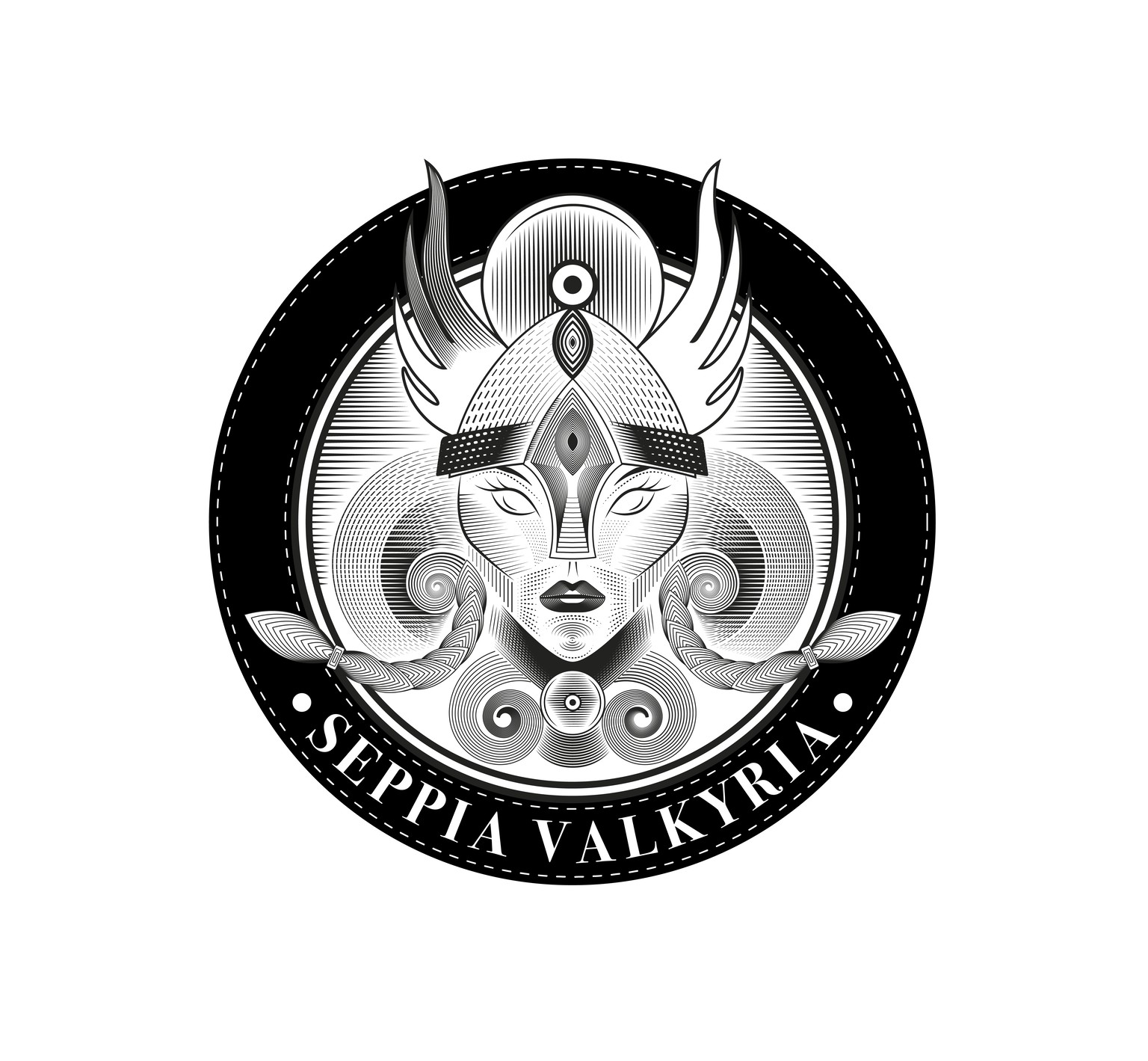Logo design using line engraving - image 2 - student project