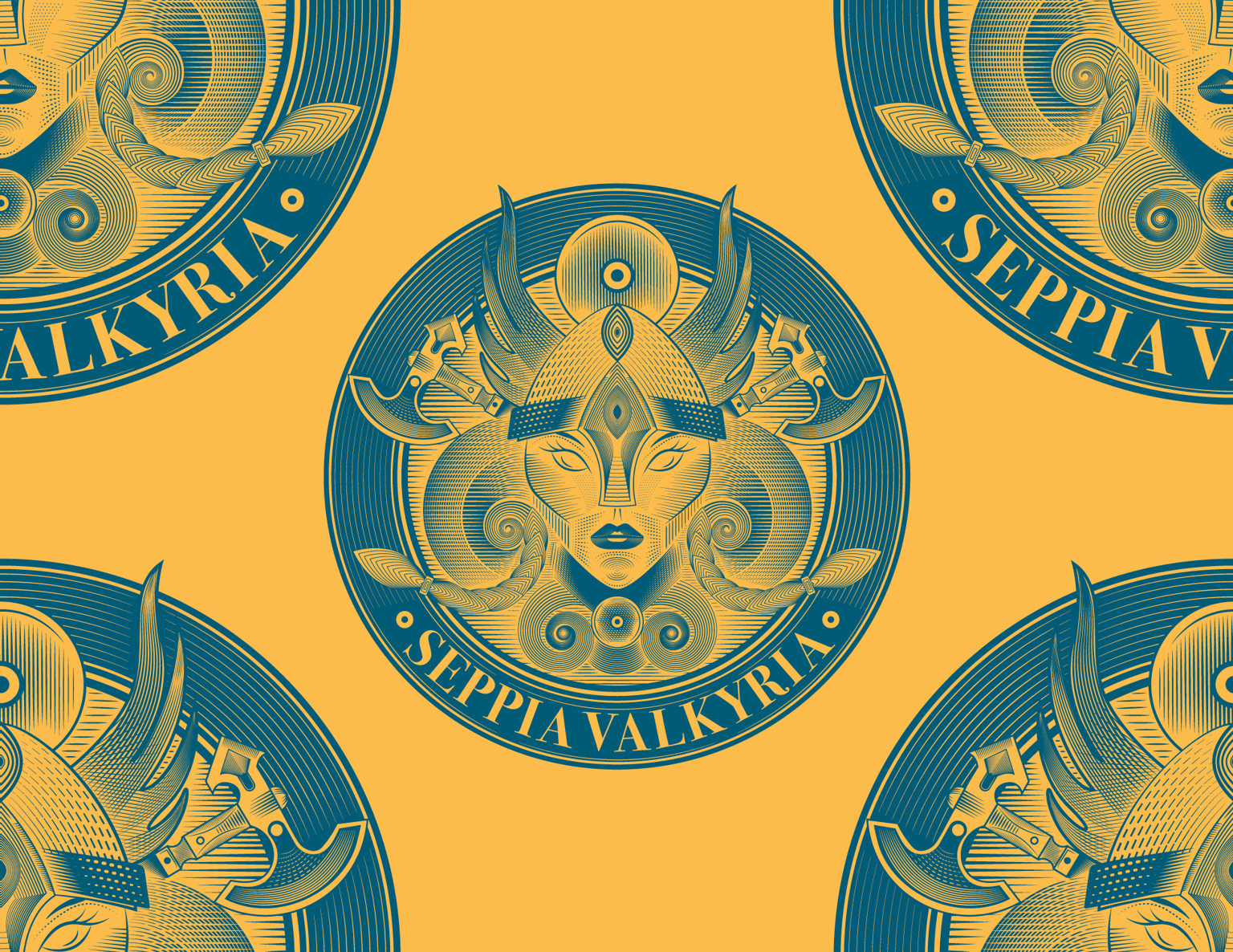 Logo design using line engraving - image 5 - student project