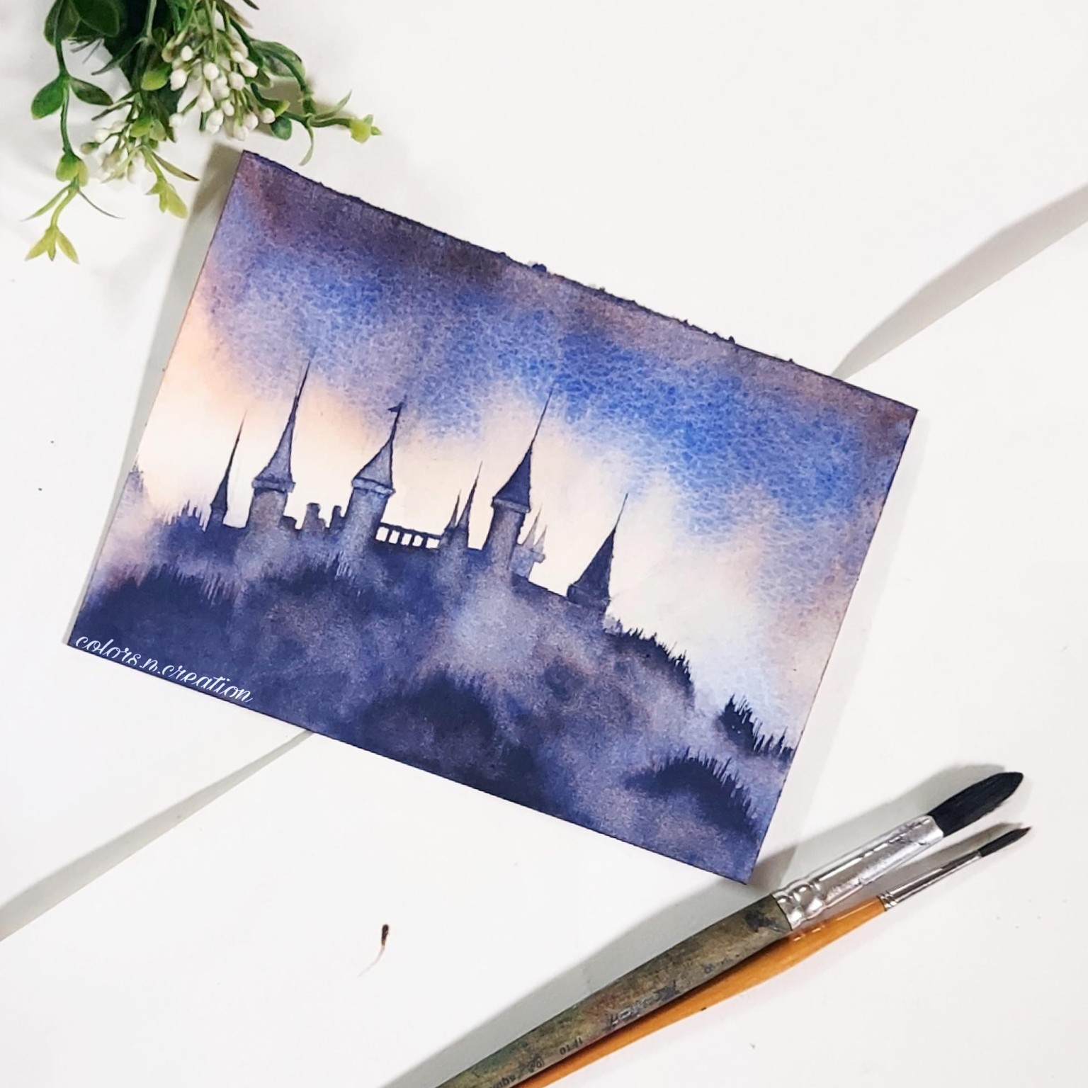 Meditative watercolor - image 15 - student project