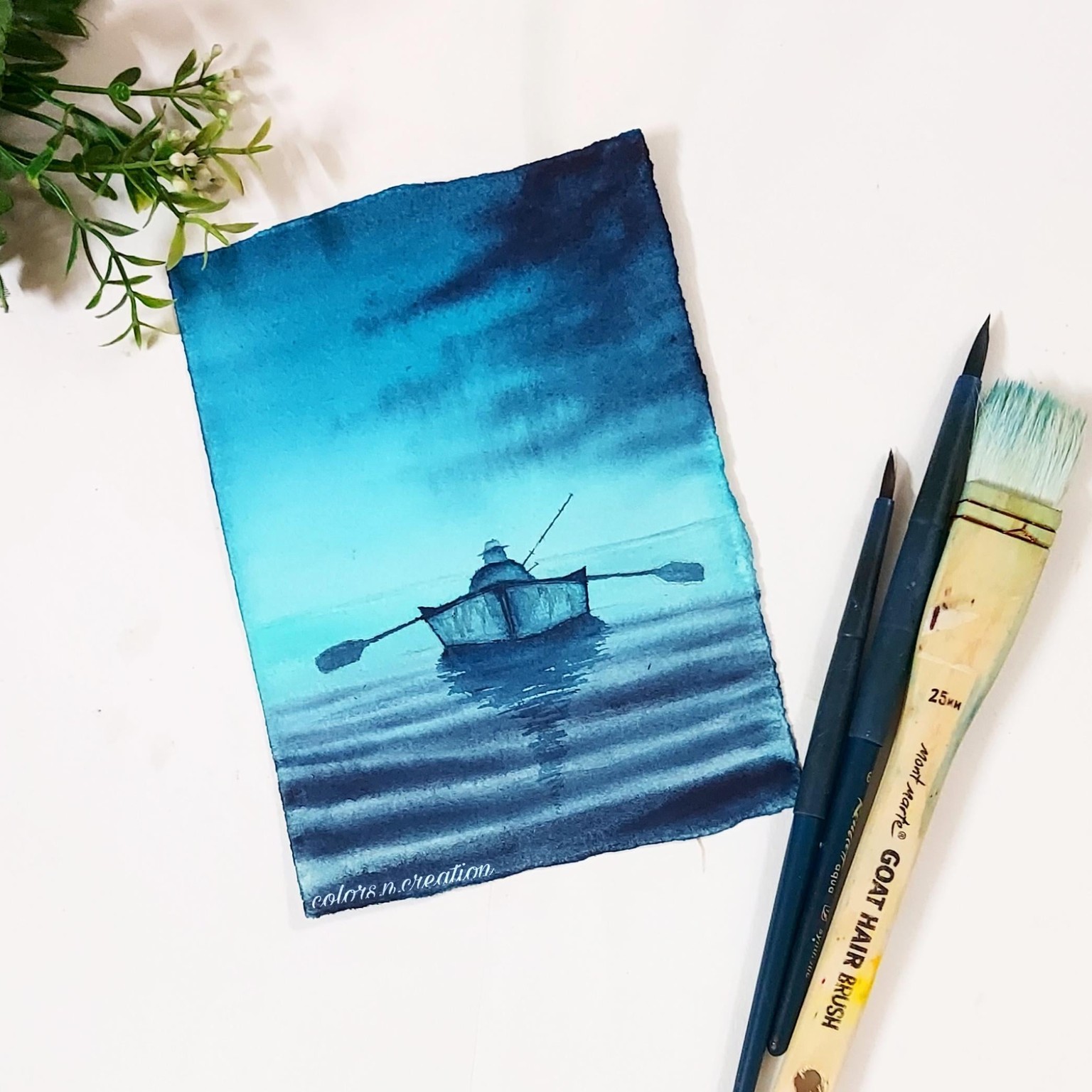 Meditative watercolor - image 3 - student project