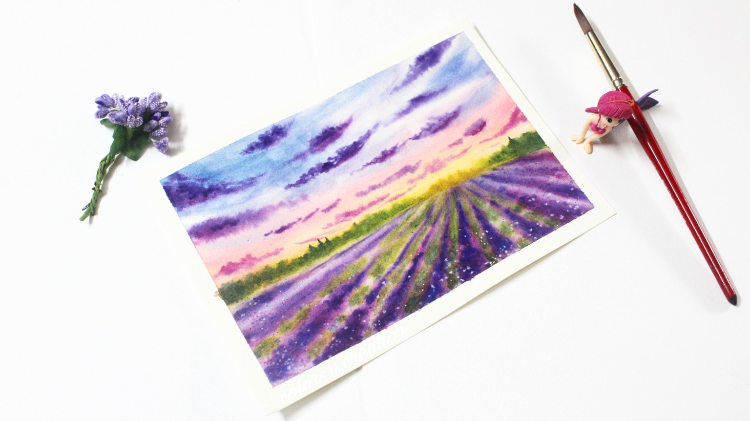 Lavender field - image 1 - student project