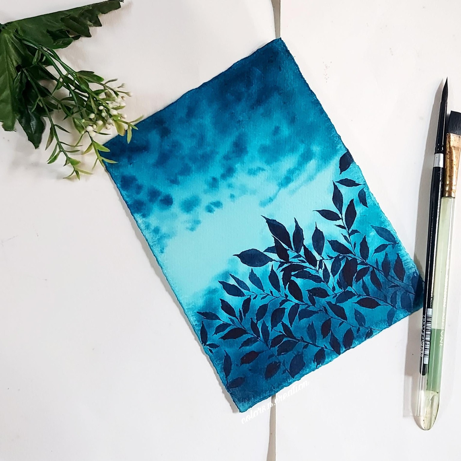 Meditative watercolor - image 2 - student project