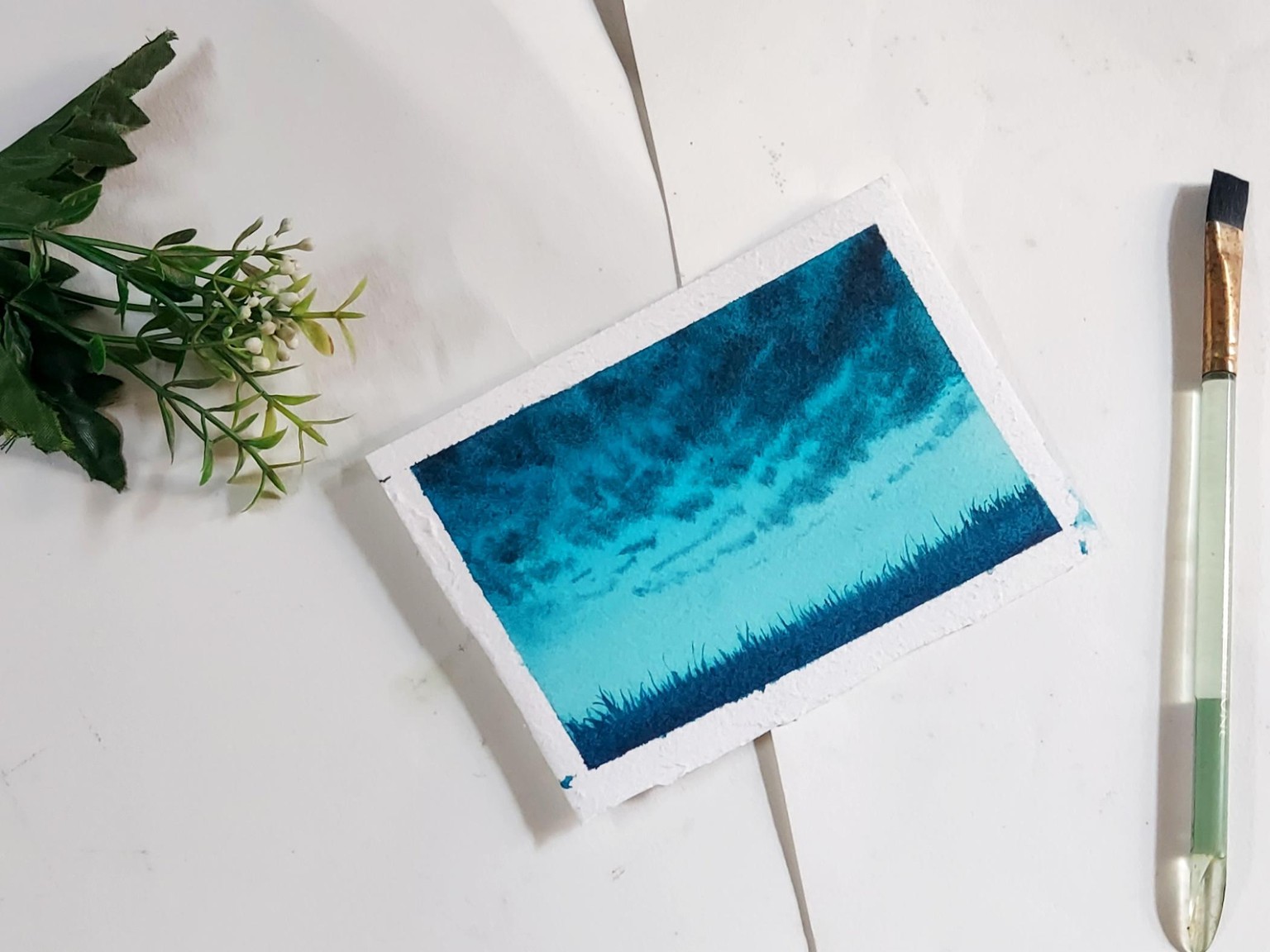 Meditative watercolor - image 1 - student project
