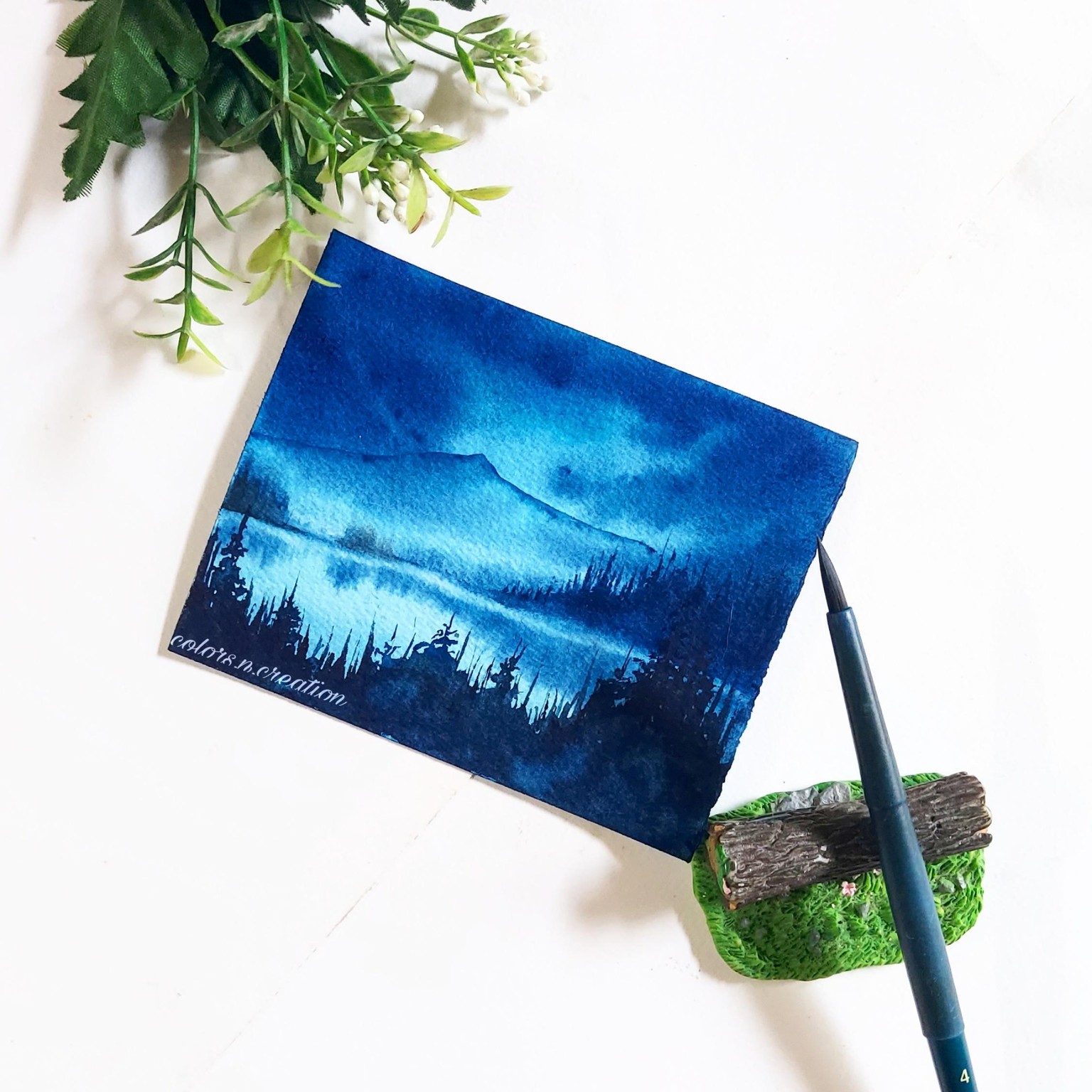 Meditative watercolor - image 10 - student project